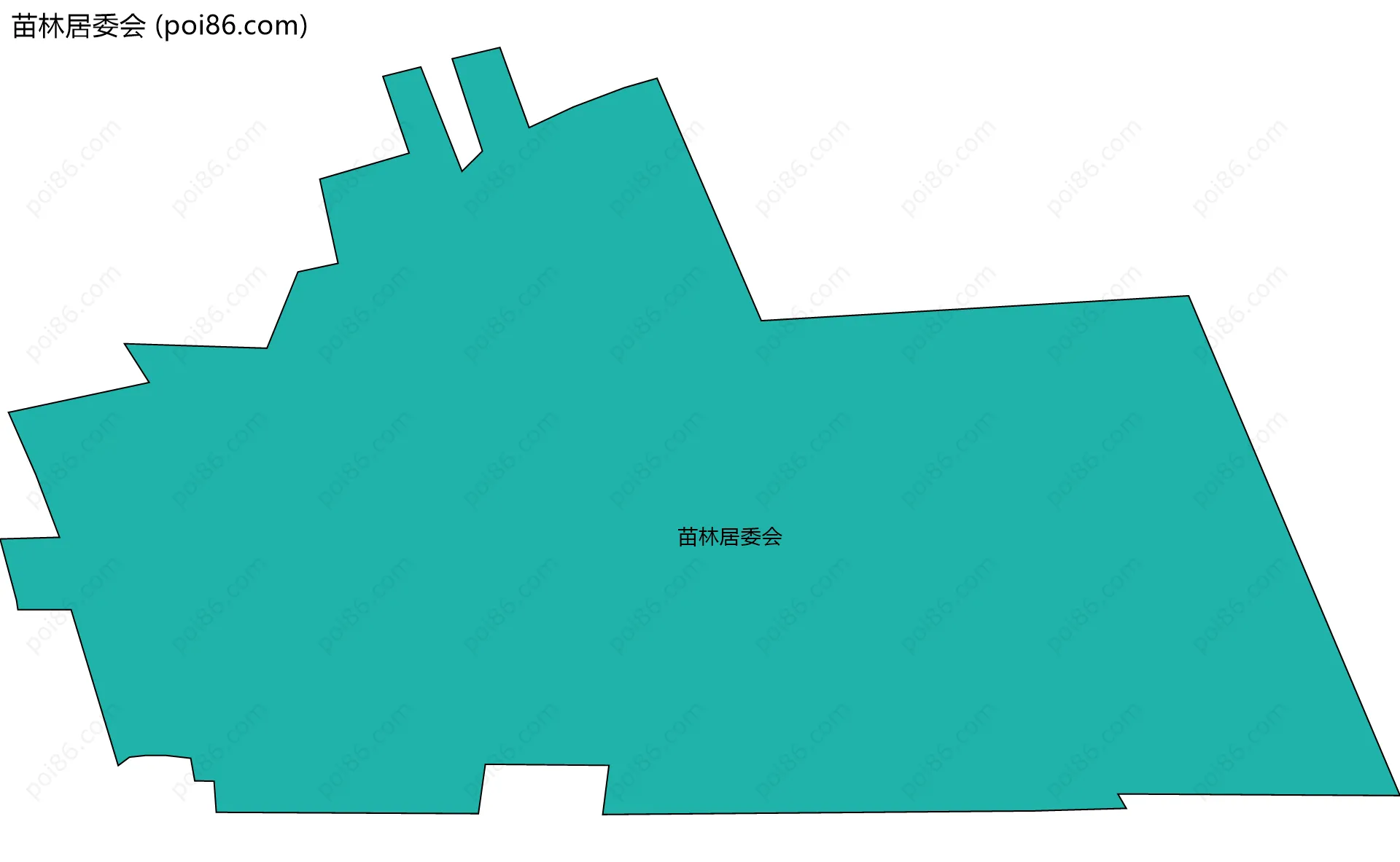 苗林居委会边界地图