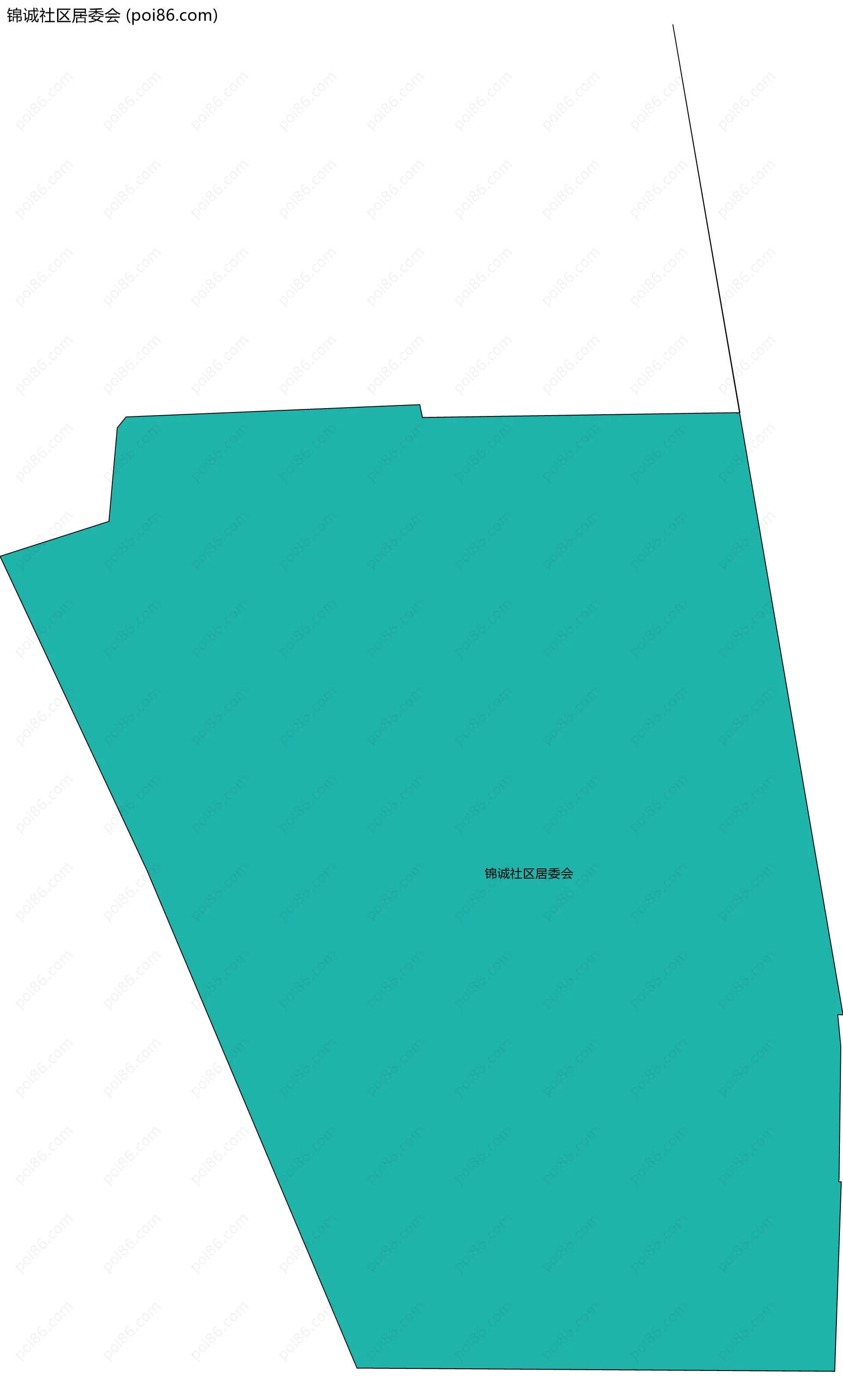 锦诚社区居委会边界地图