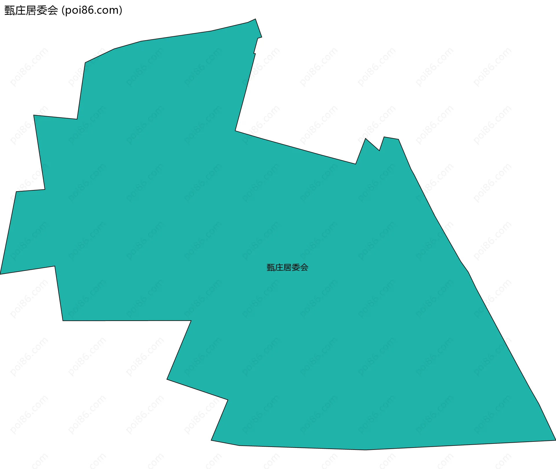 甄庄居委会边界地图