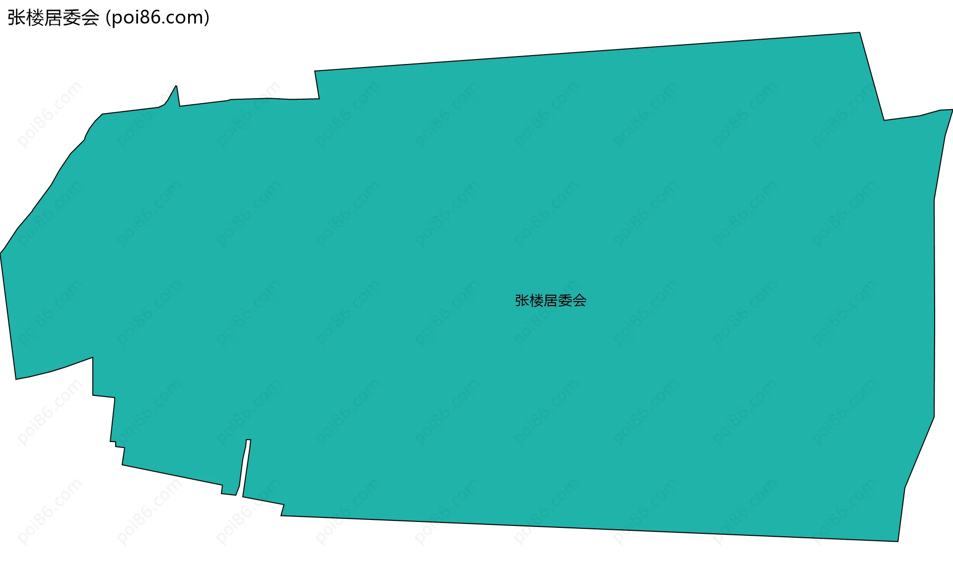 张楼居委会边界地图