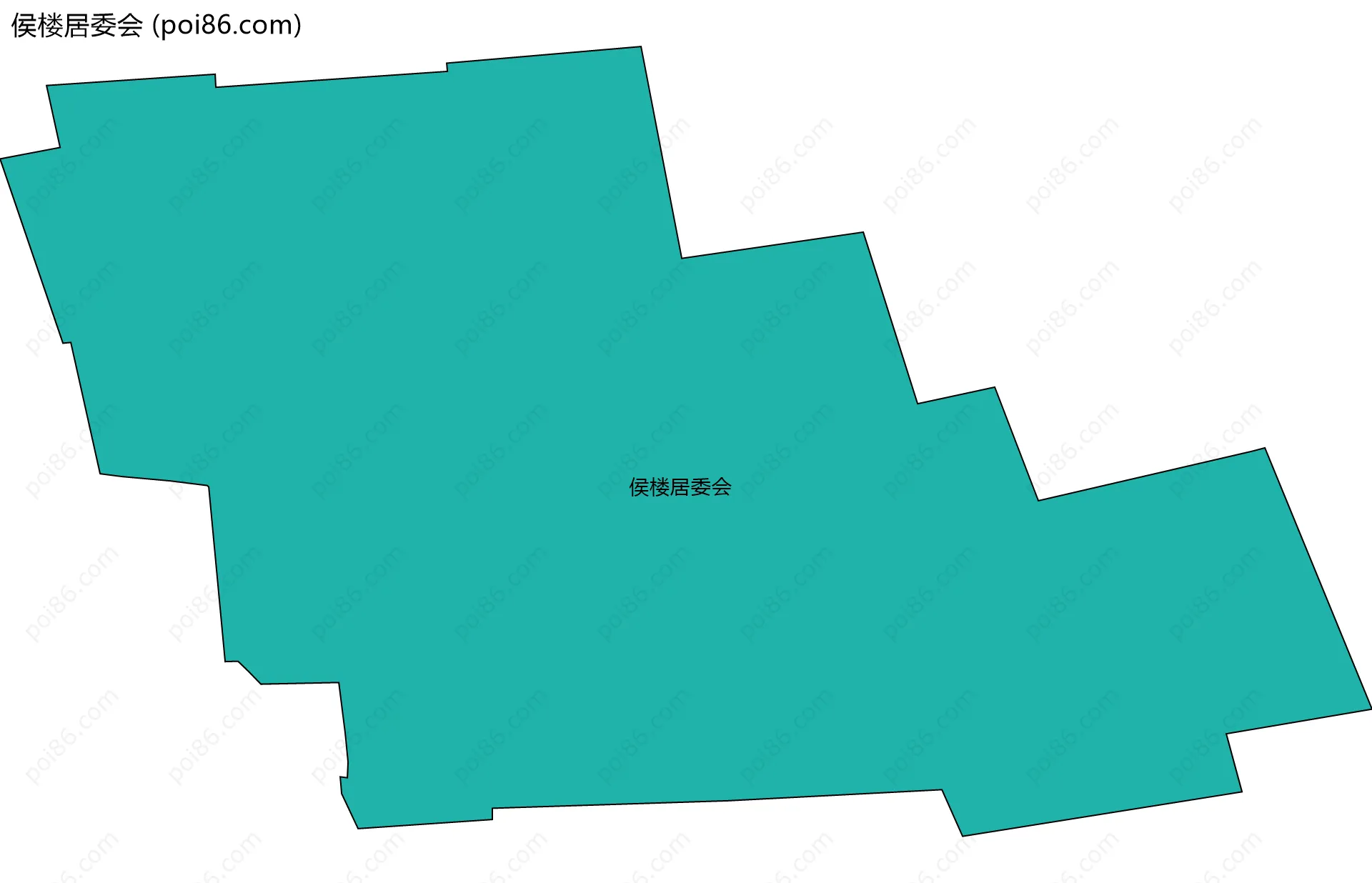 侯楼居委会边界地图