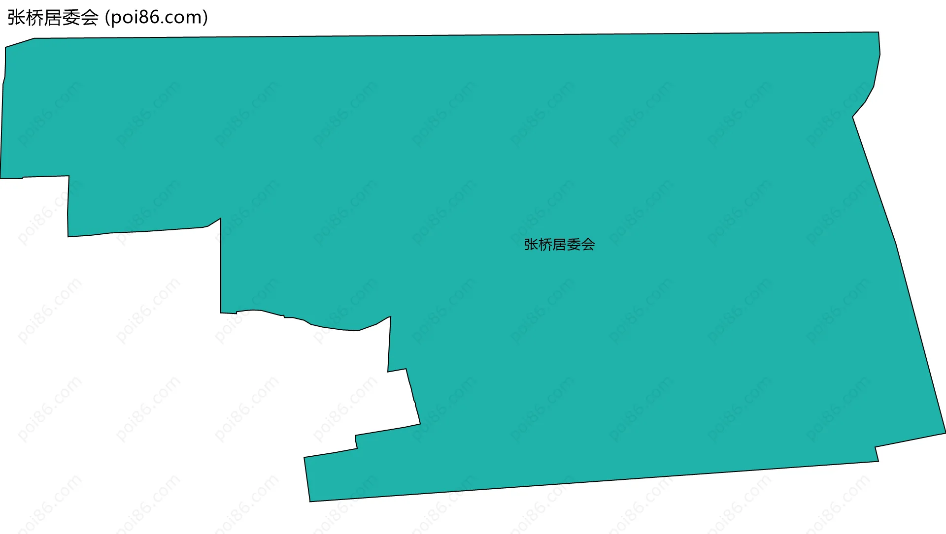 张桥居委会边界地图