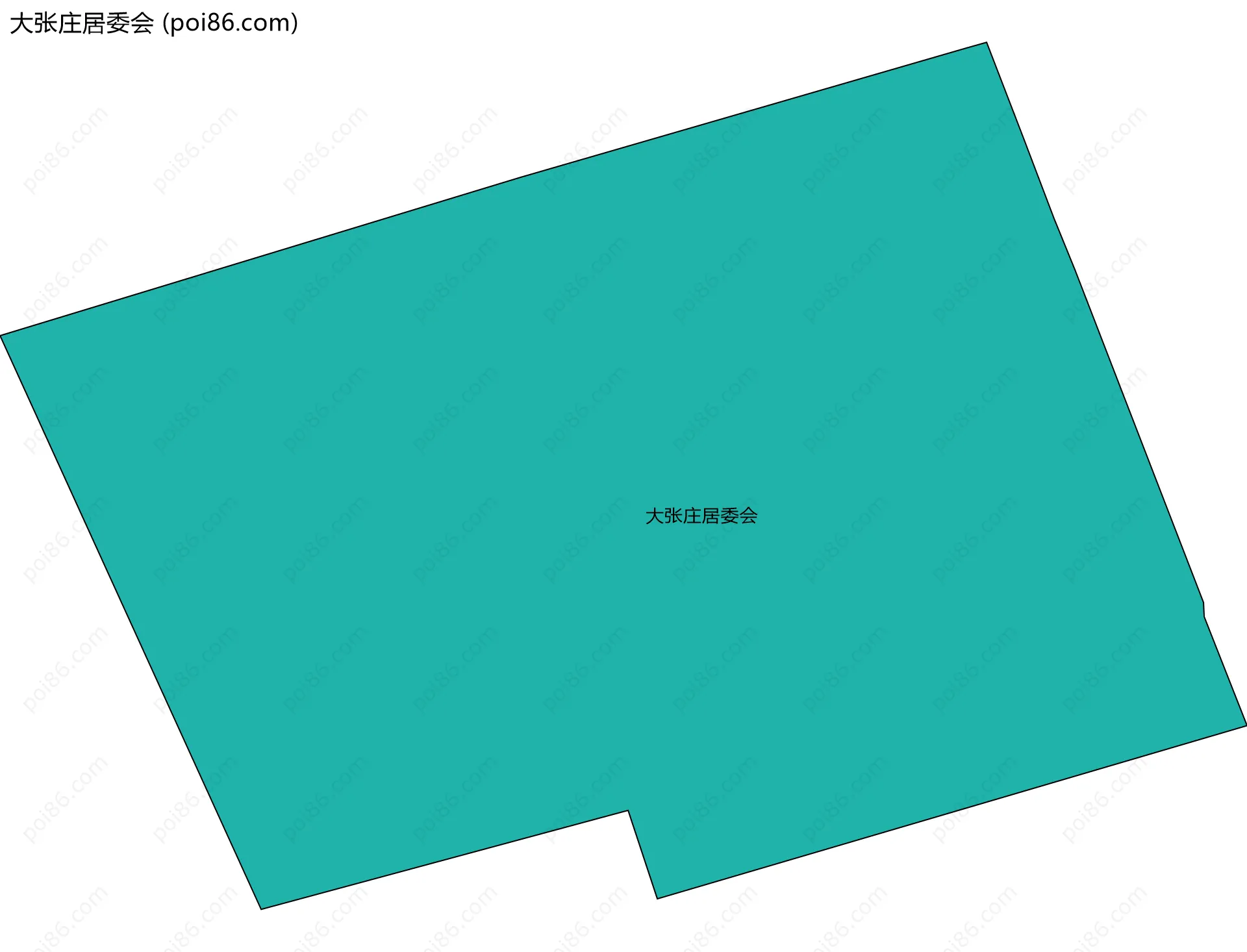 大张庄居委会边界地图