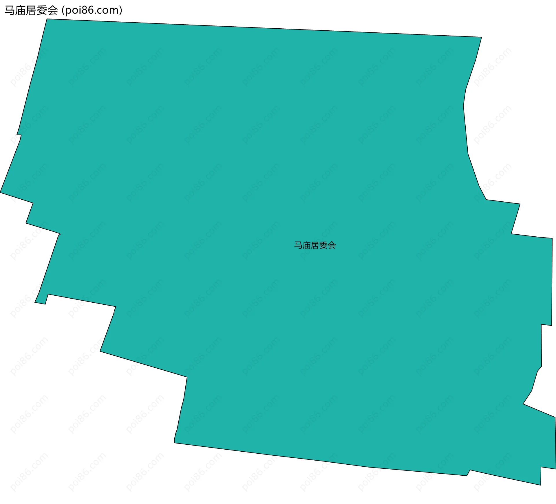 马庙居委会边界地图