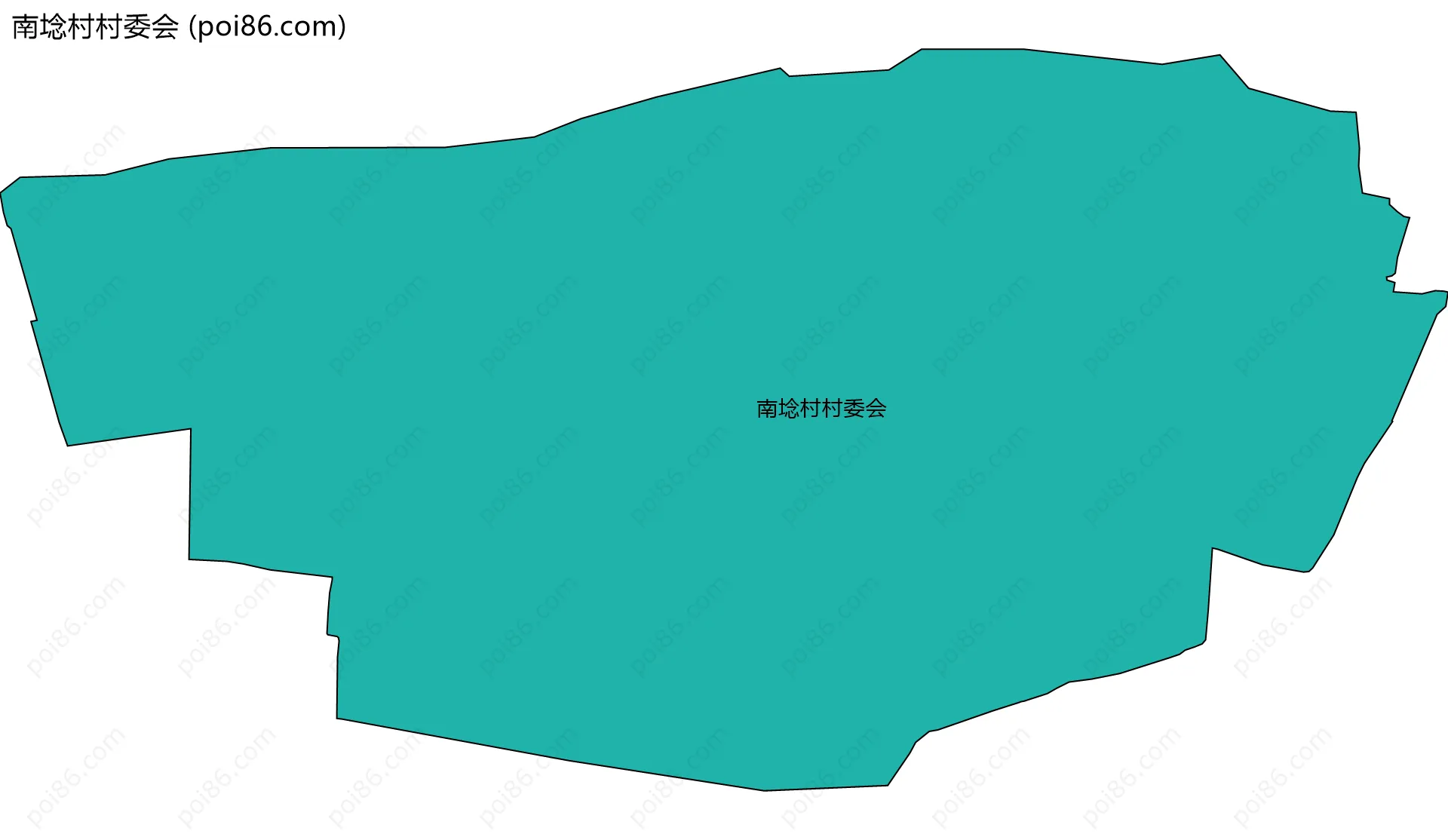 南埝村村委会边界地图