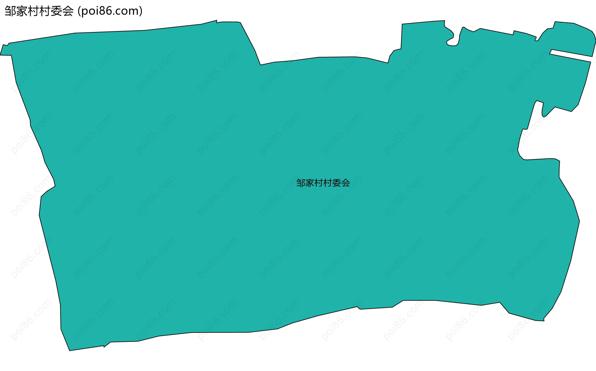 邹家村村委会边界地图