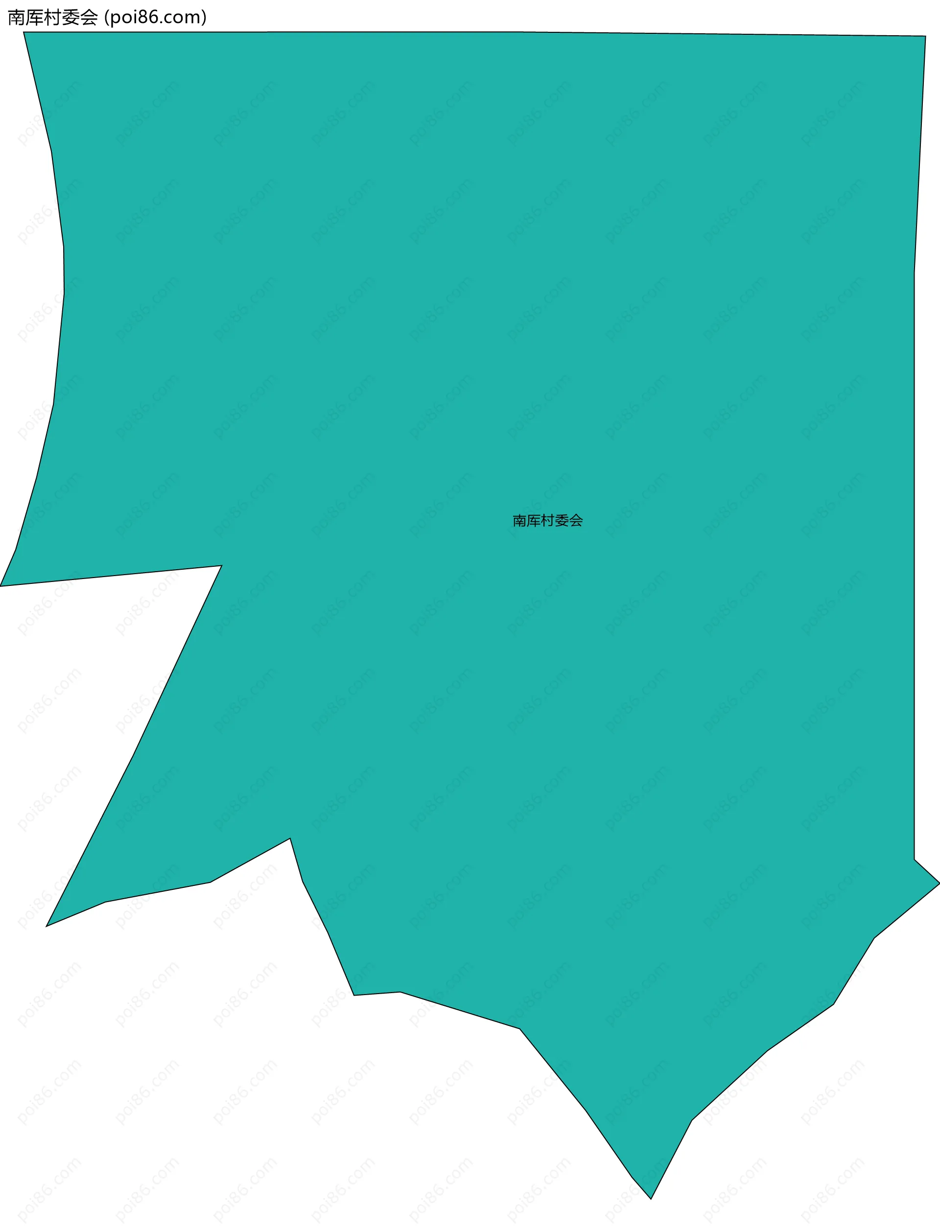 南厍村委会边界地图