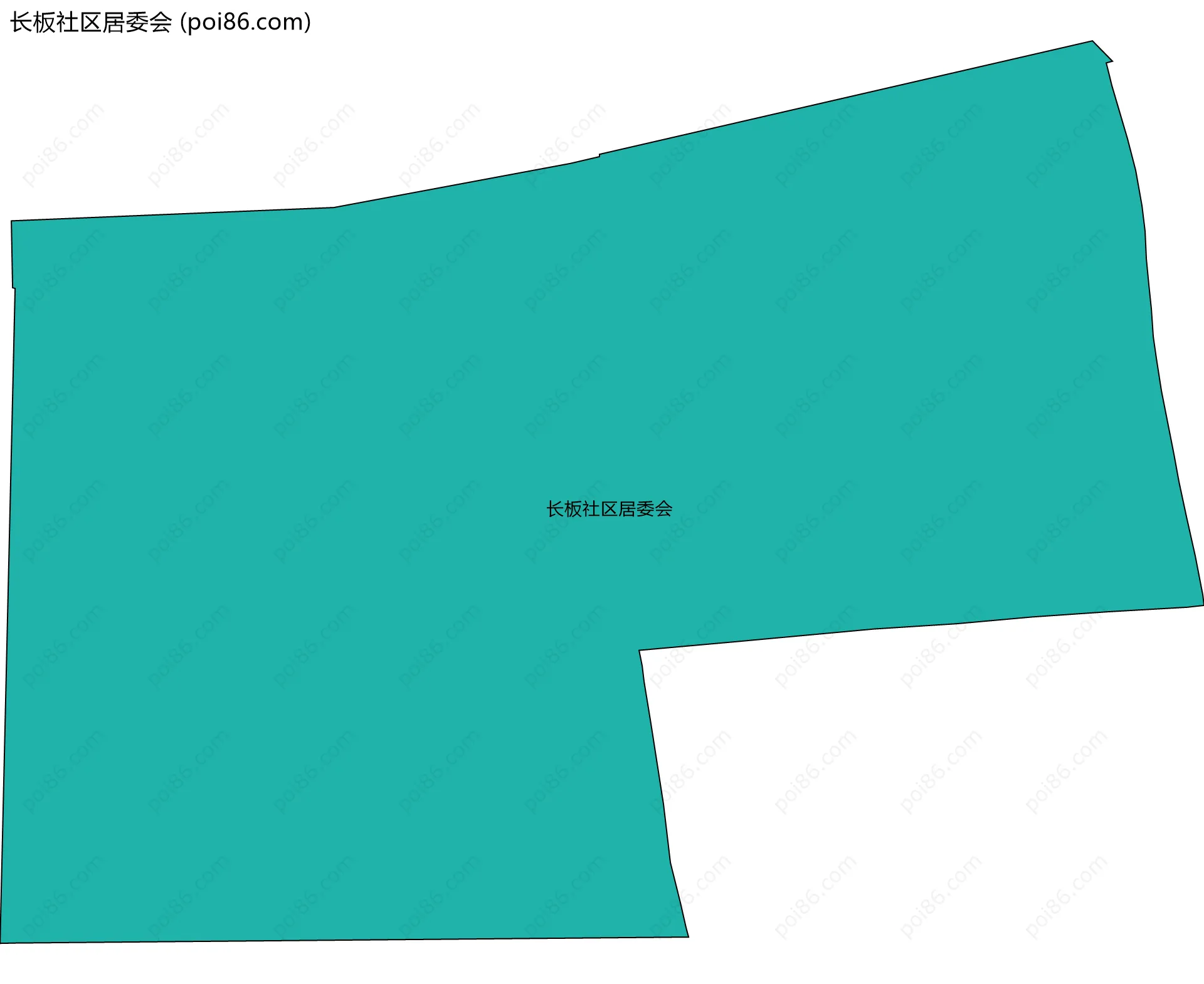 长板社区居委会边界地图