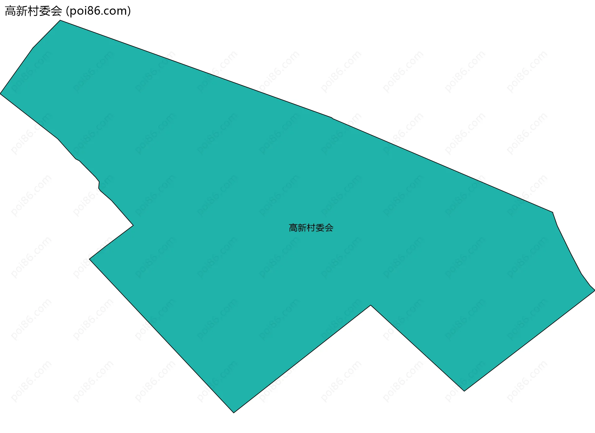 高新村委会边界地图