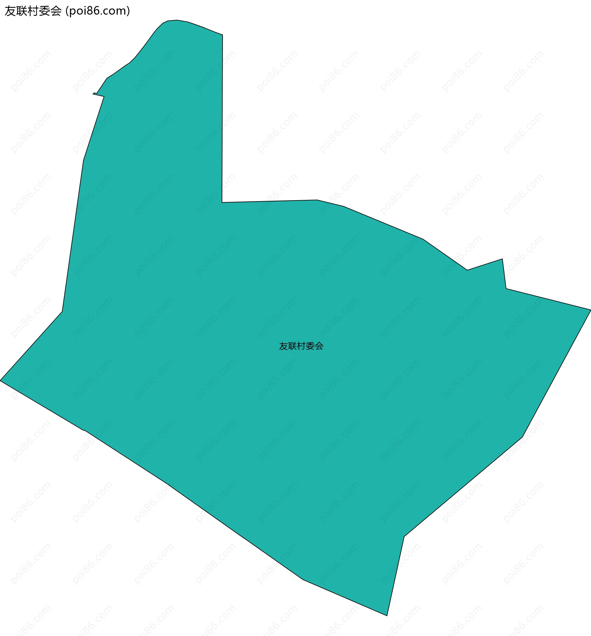 友联村委会边界地图