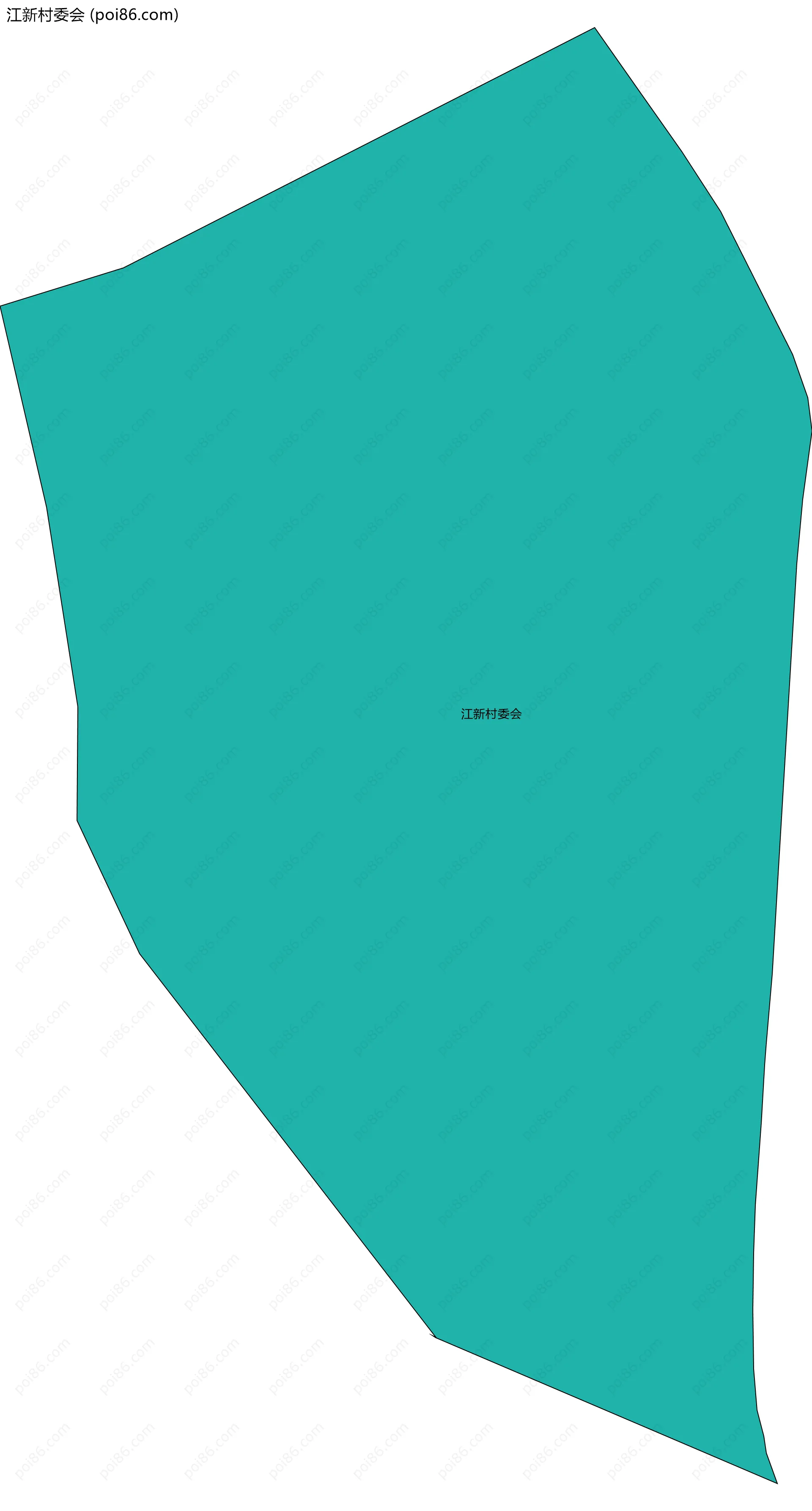 江新村委会边界地图