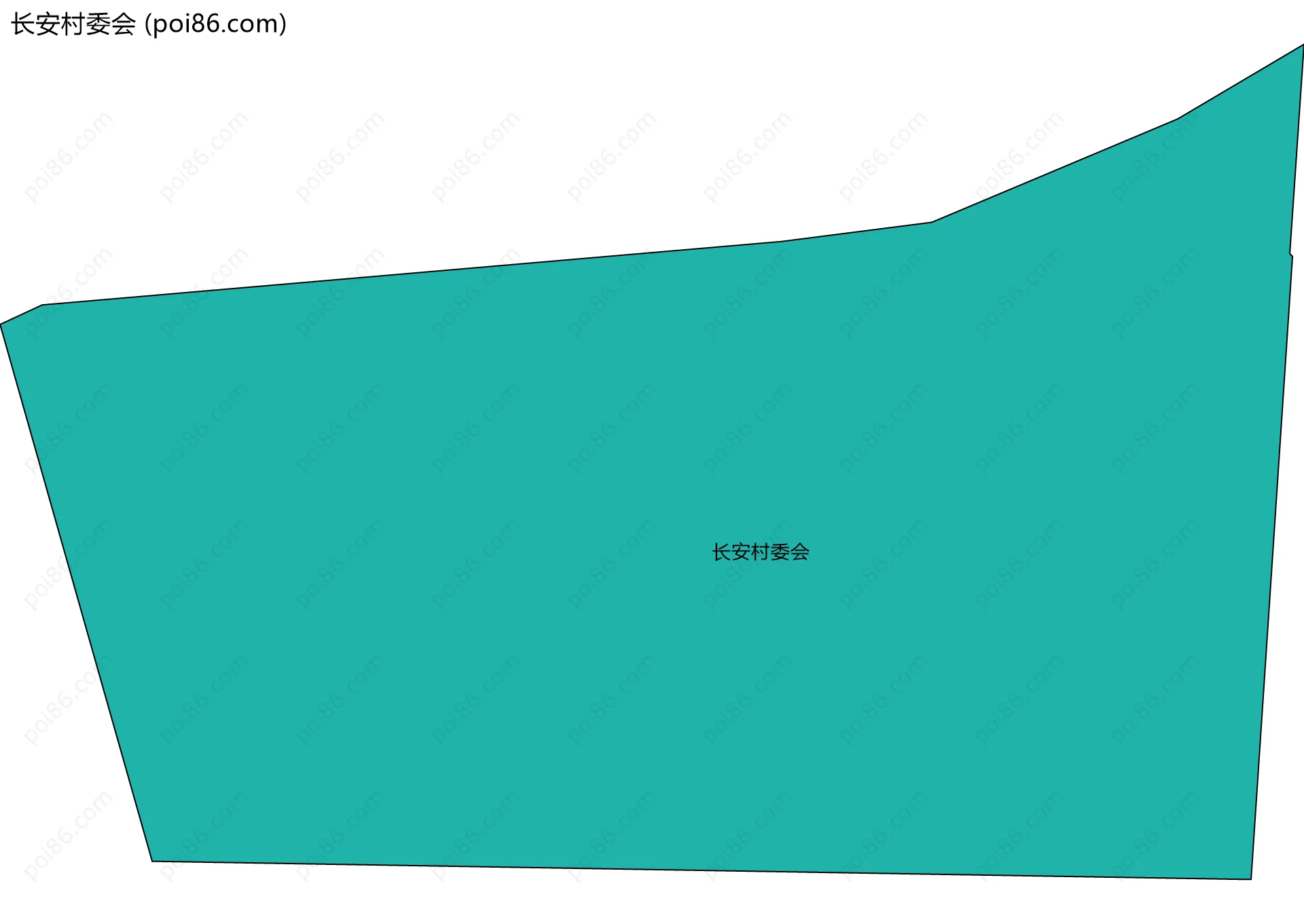 长安村委会边界地图