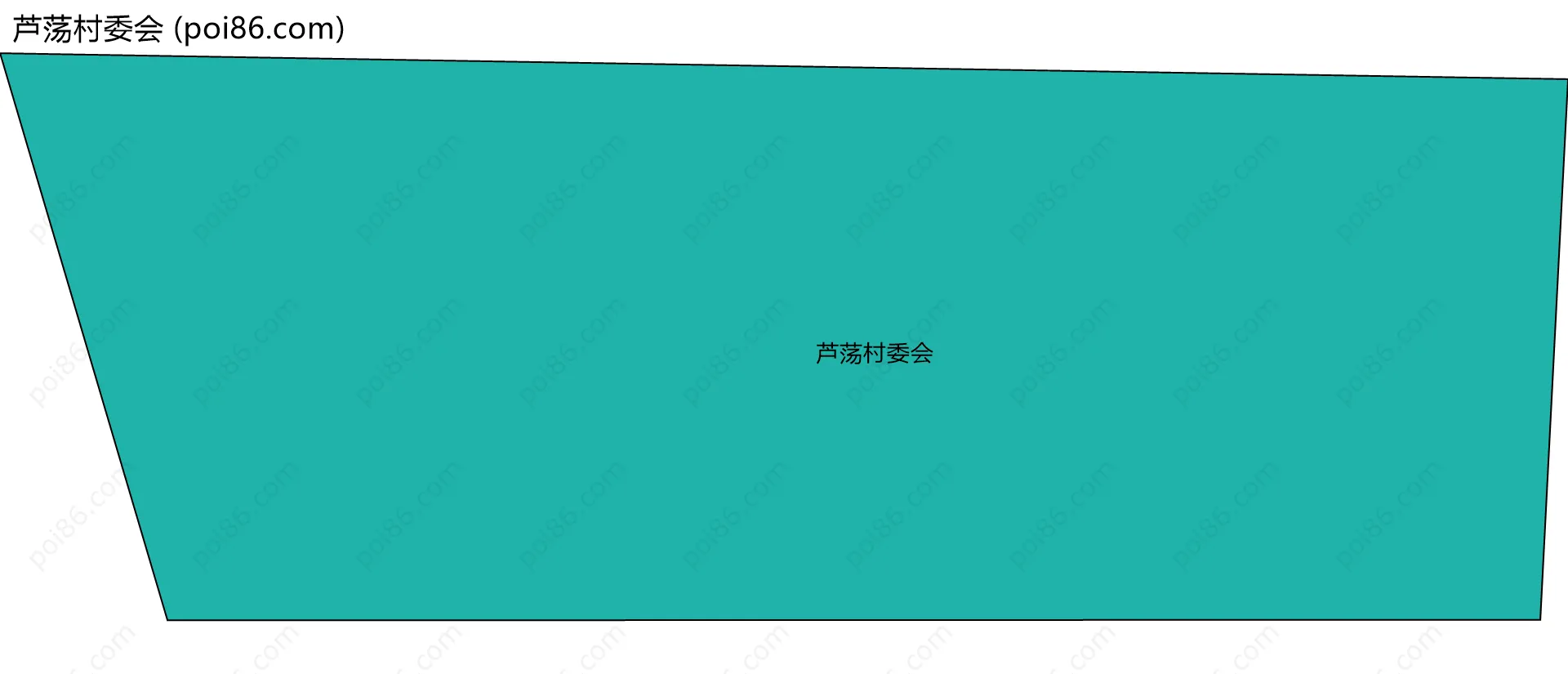 芦荡村委会边界地图