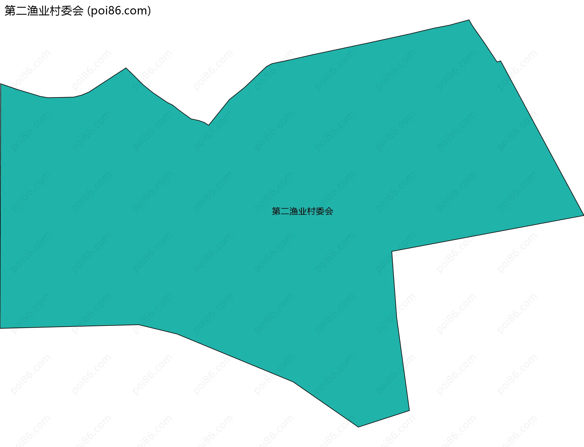 第二渔业村委会边界地图