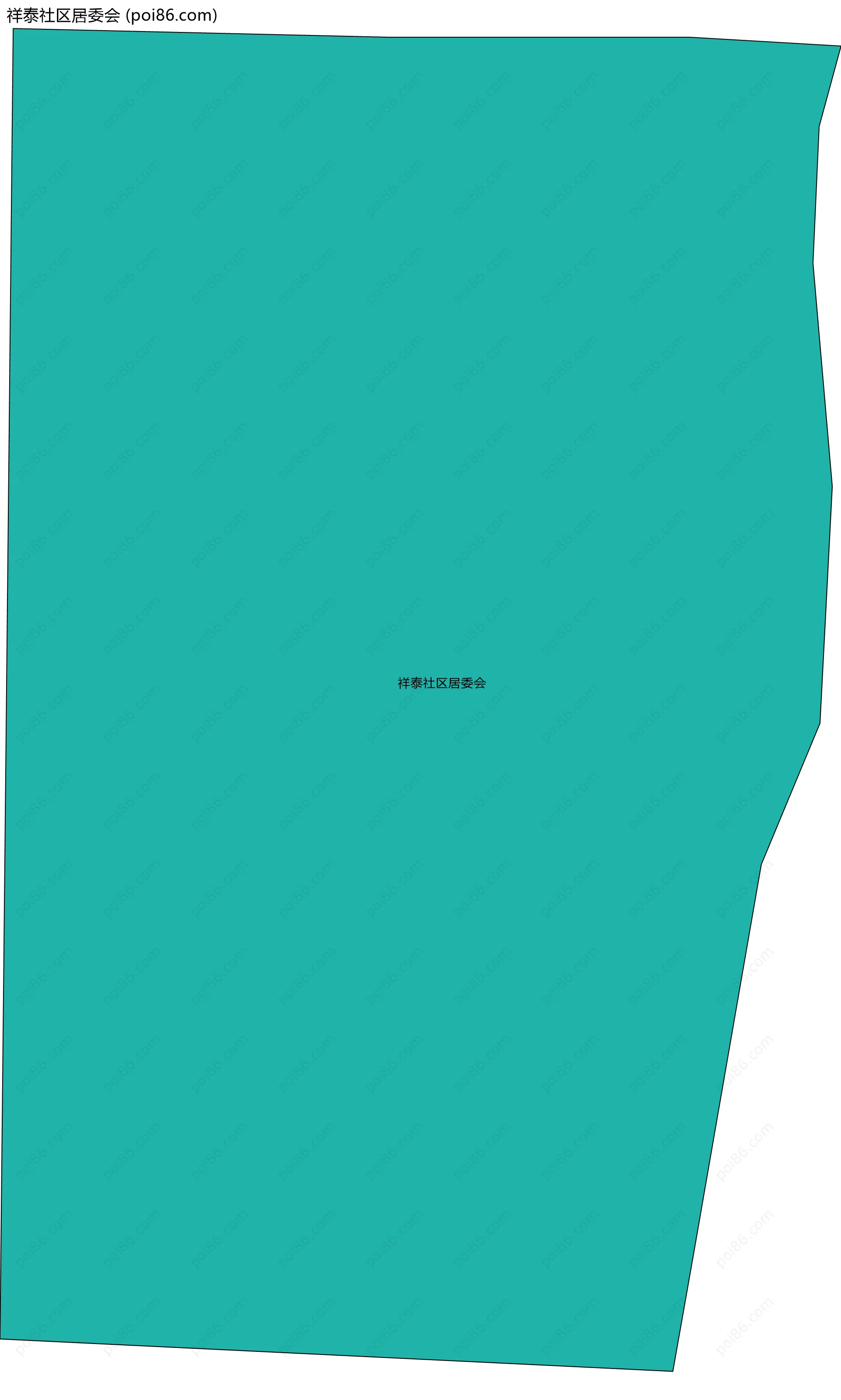 祥泰社区居委会边界地图