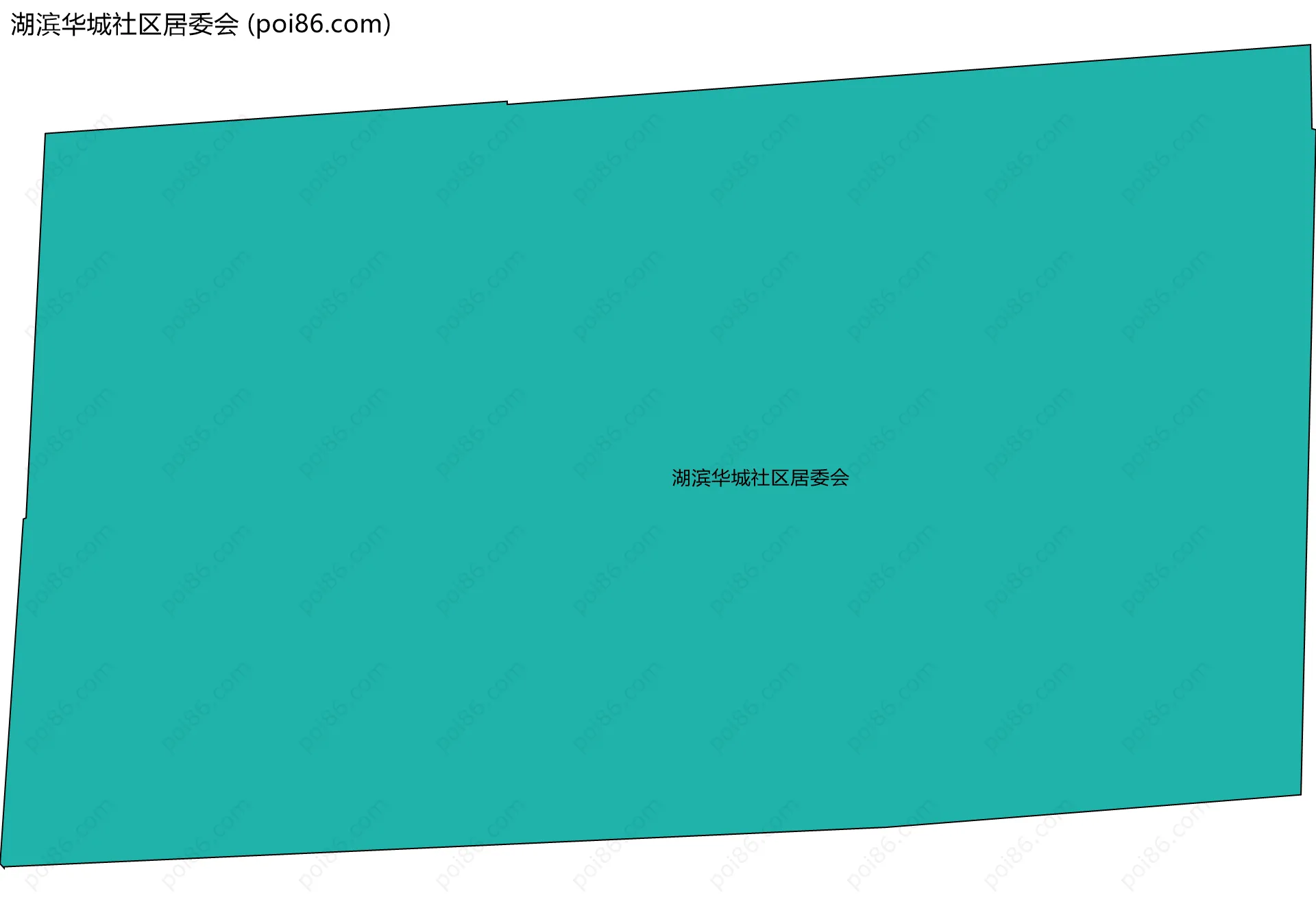 湖滨华城社区居委会边界地图