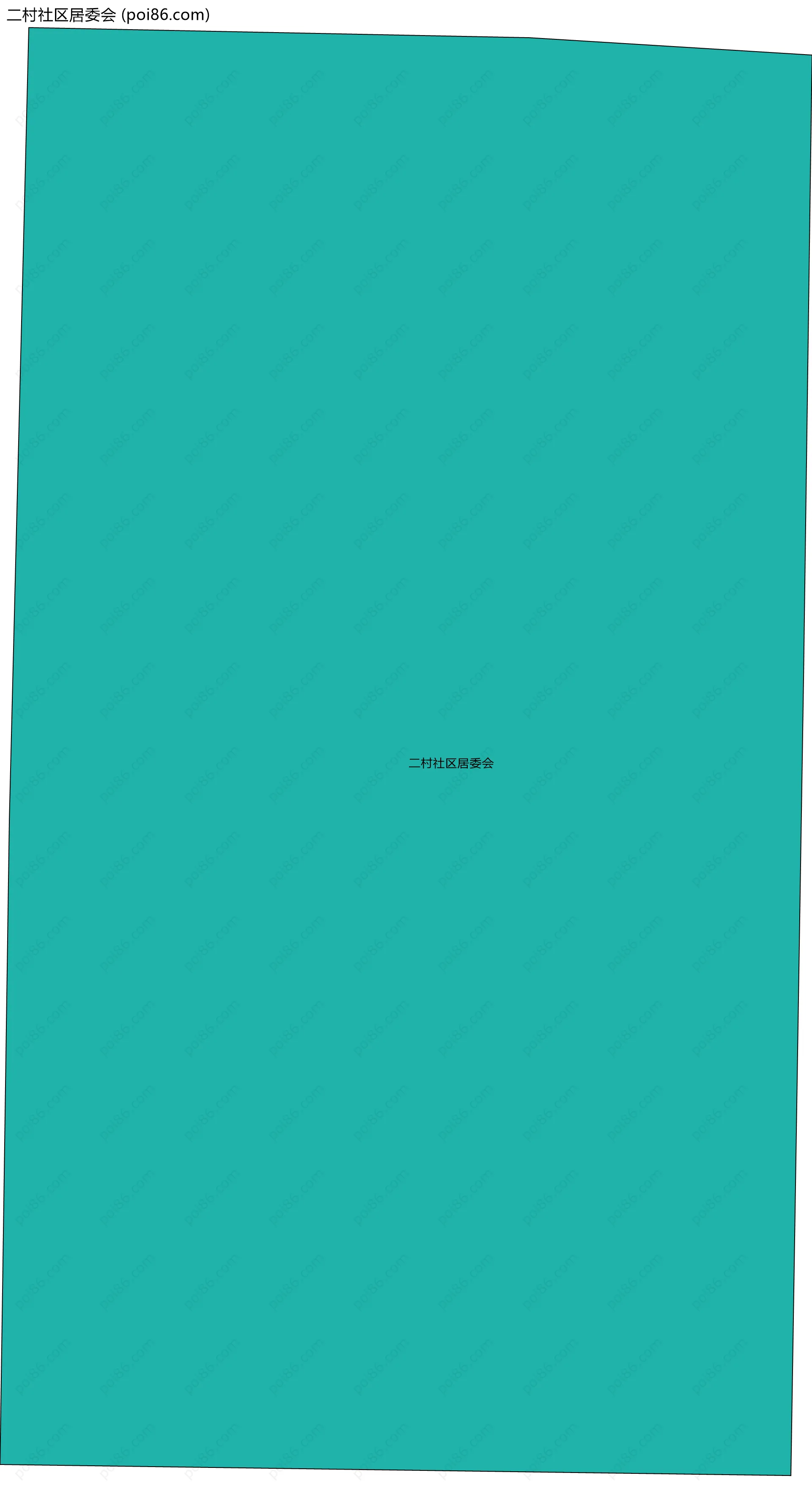 二村社区居委会边界地图