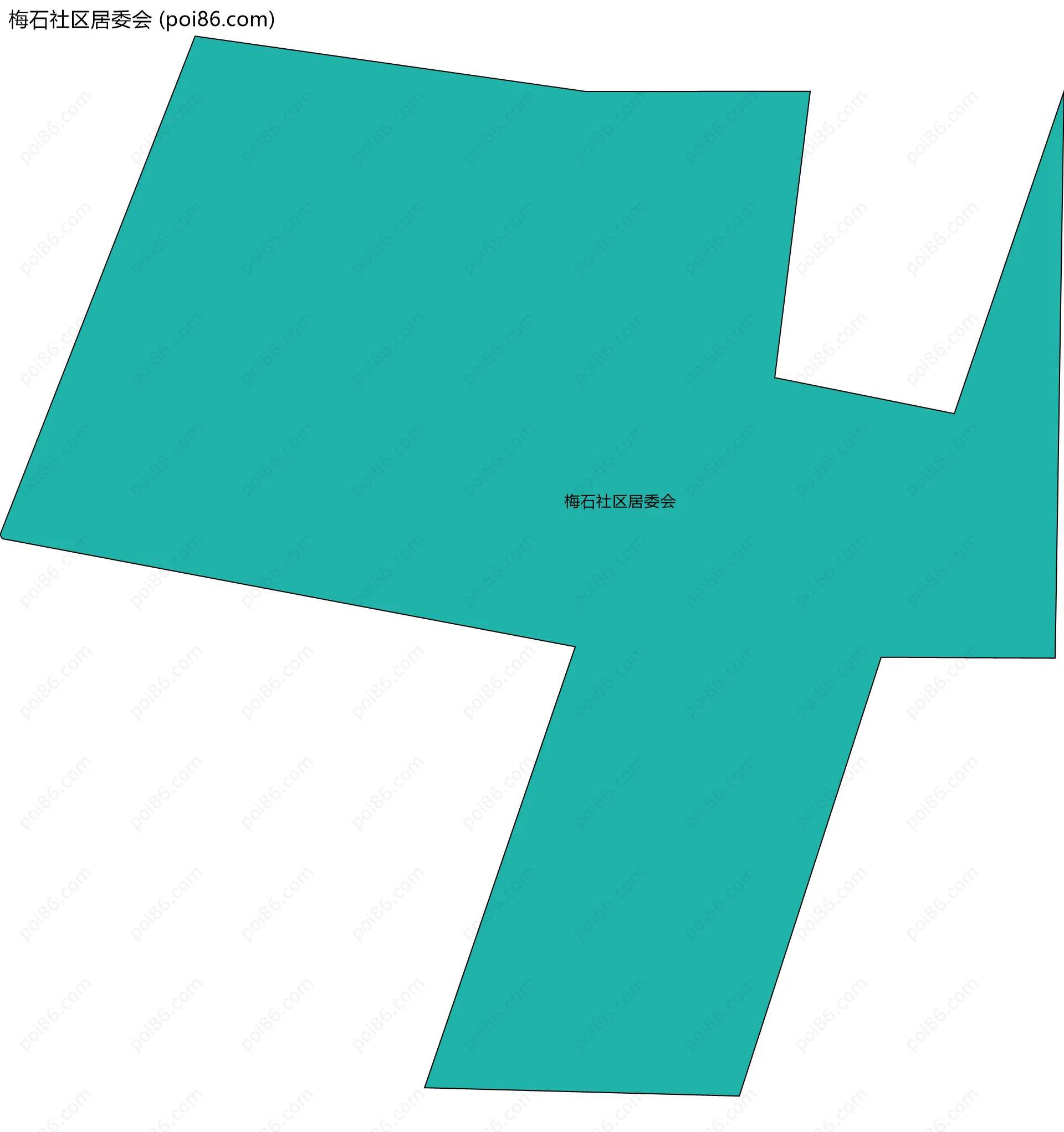 梅石社区居委会边界地图