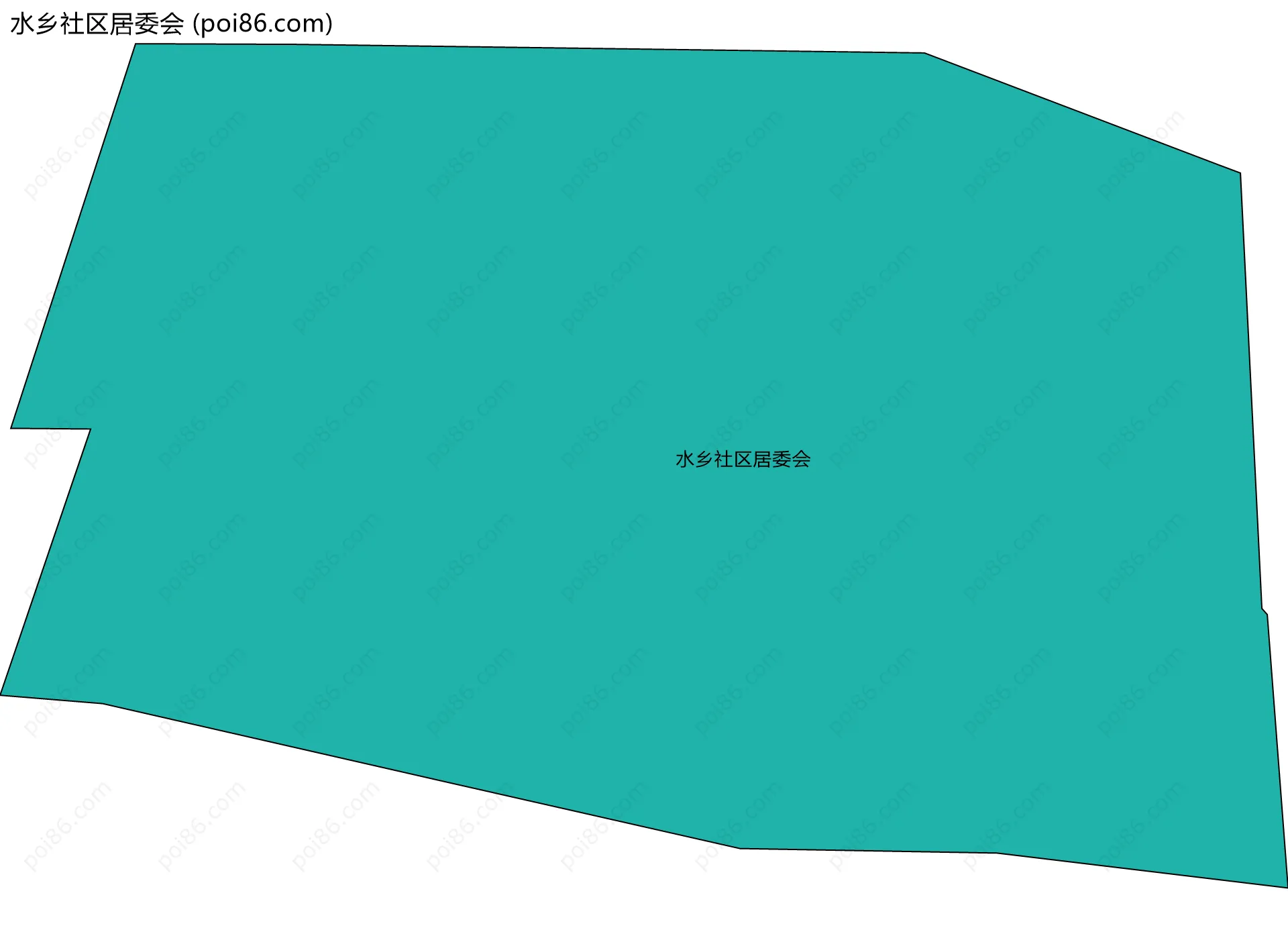 水乡社区居委会边界地图