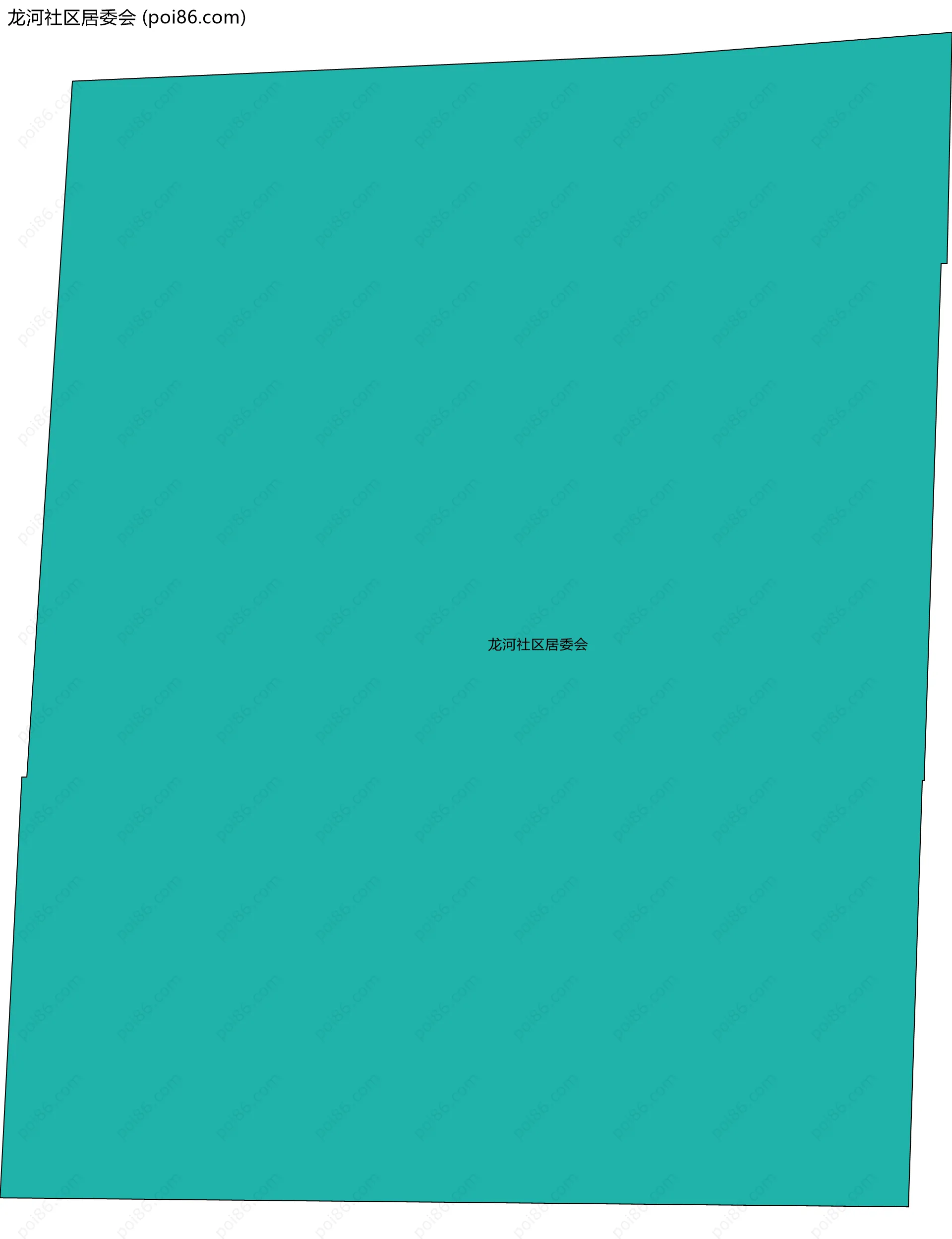 龙河社区居委会边界地图