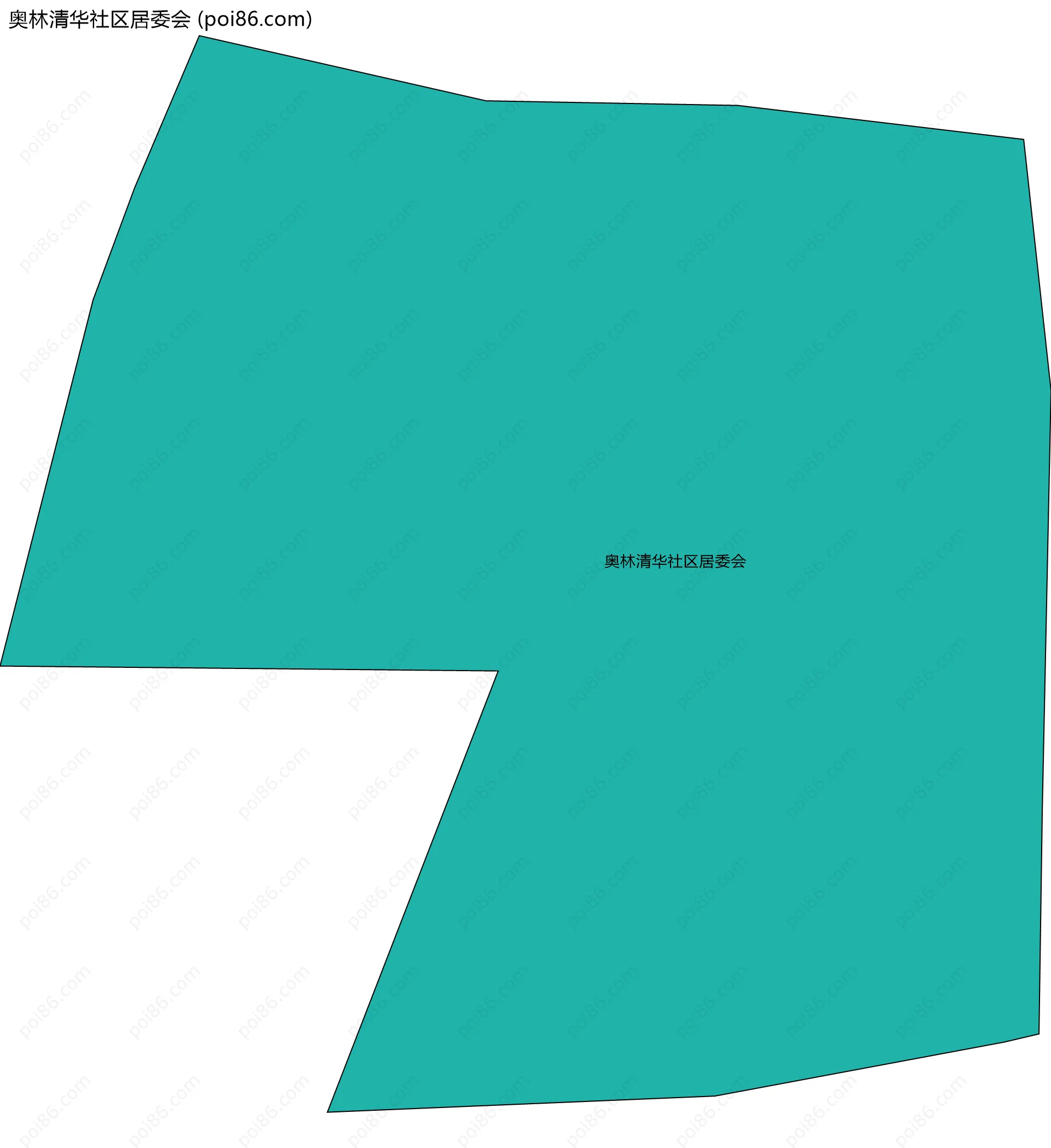 奥林清华社区居委会边界地图