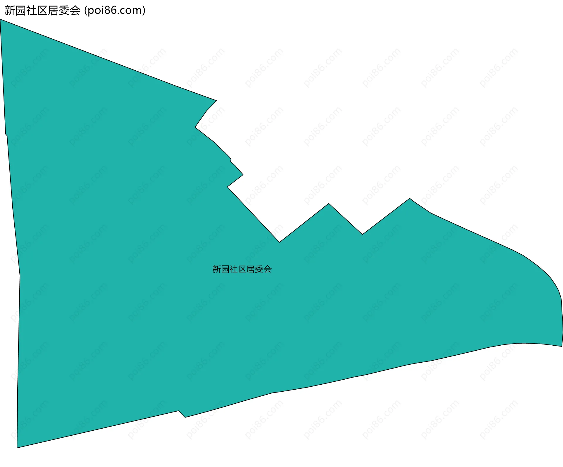 新园社区居委会边界地图