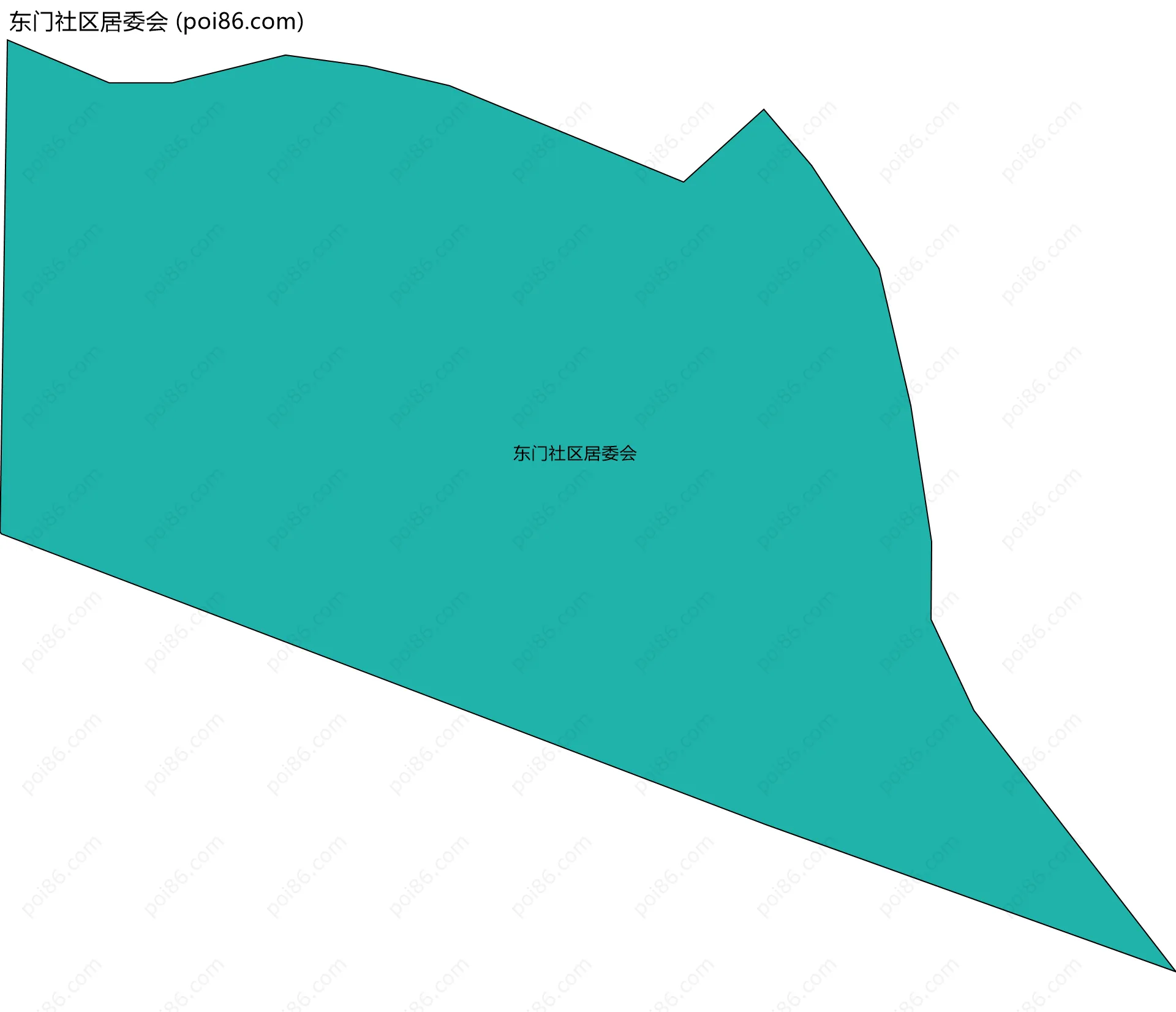 东门社区居委会边界地图
