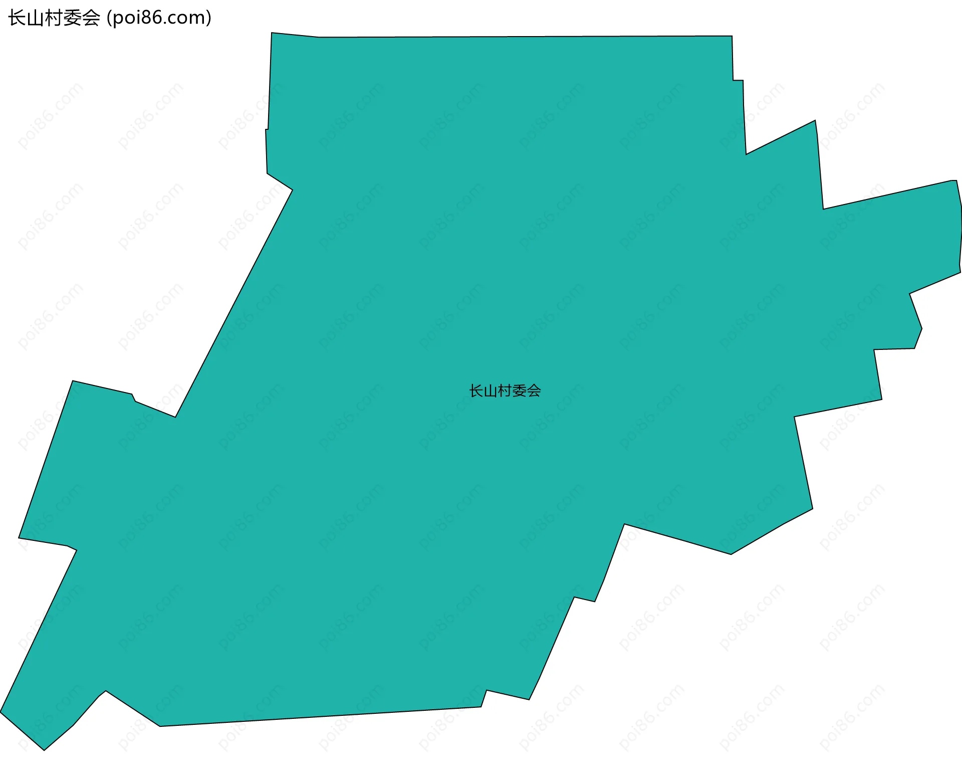长山村委会边界地图