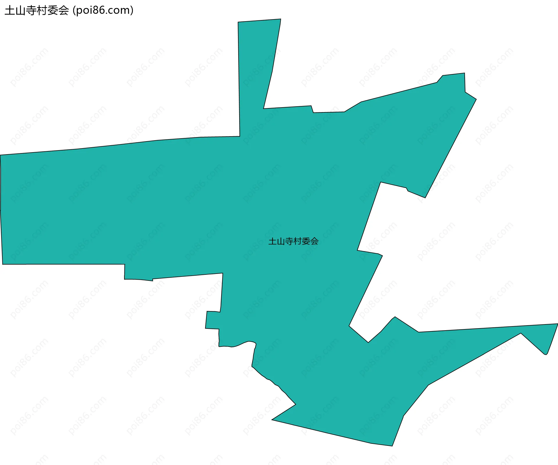 土山寺村委会边界地图