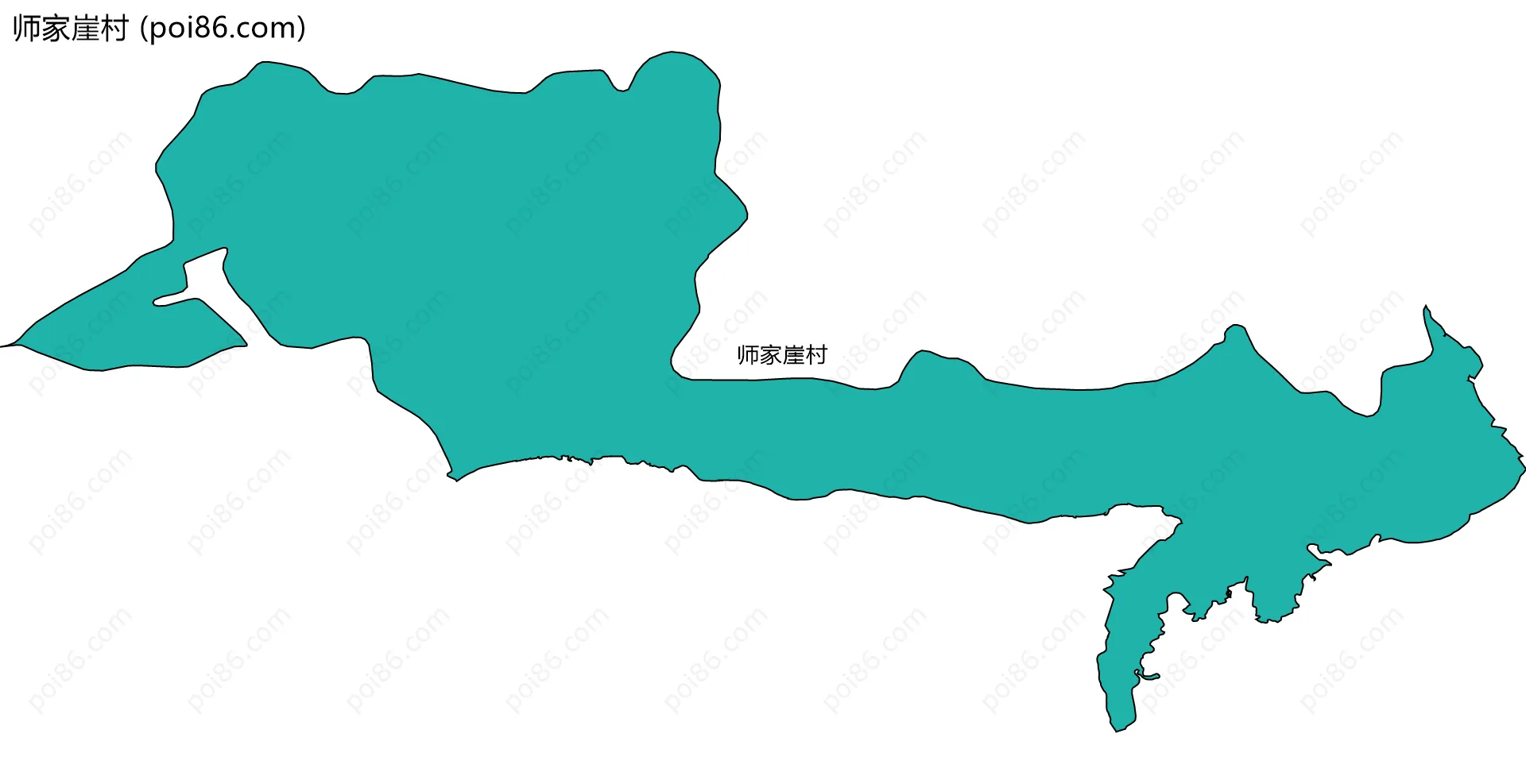 师家崖村边界地图