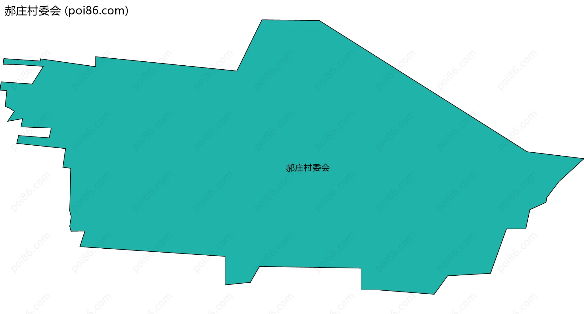 郝庄村委会边界地图