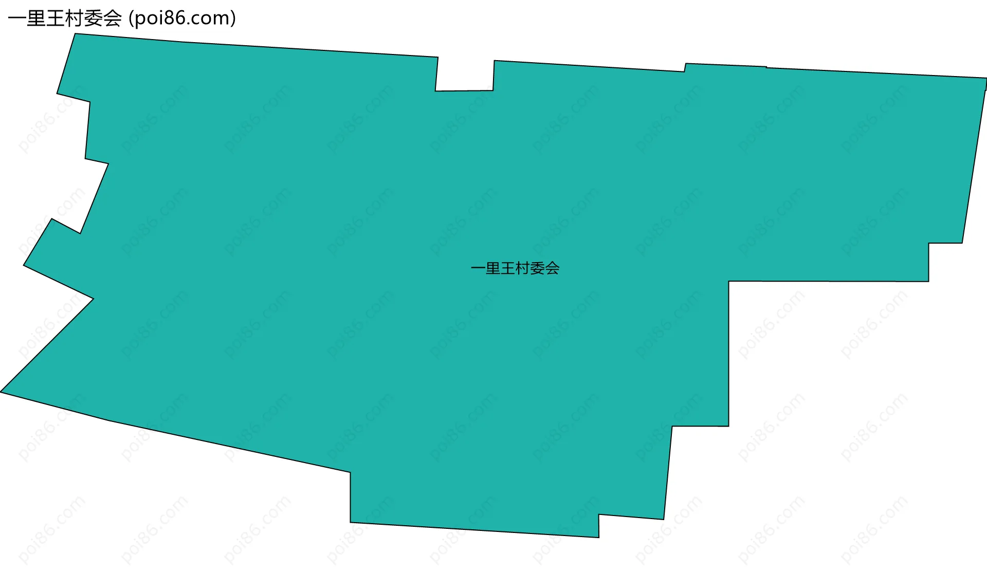 一里王村委会边界地图