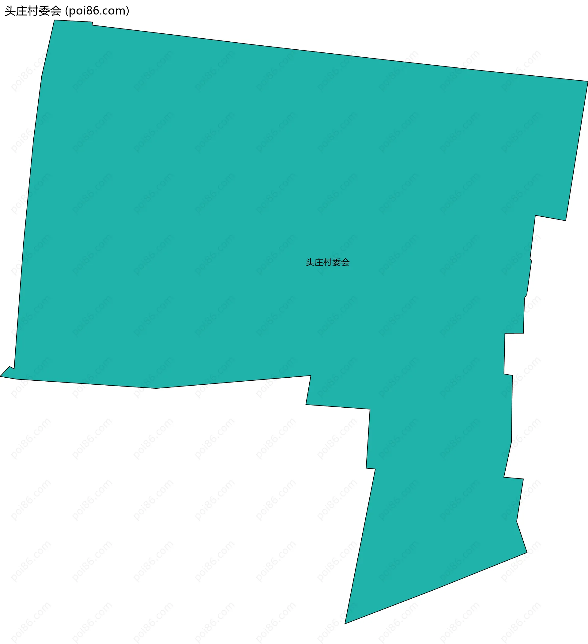 头庄村委会边界地图