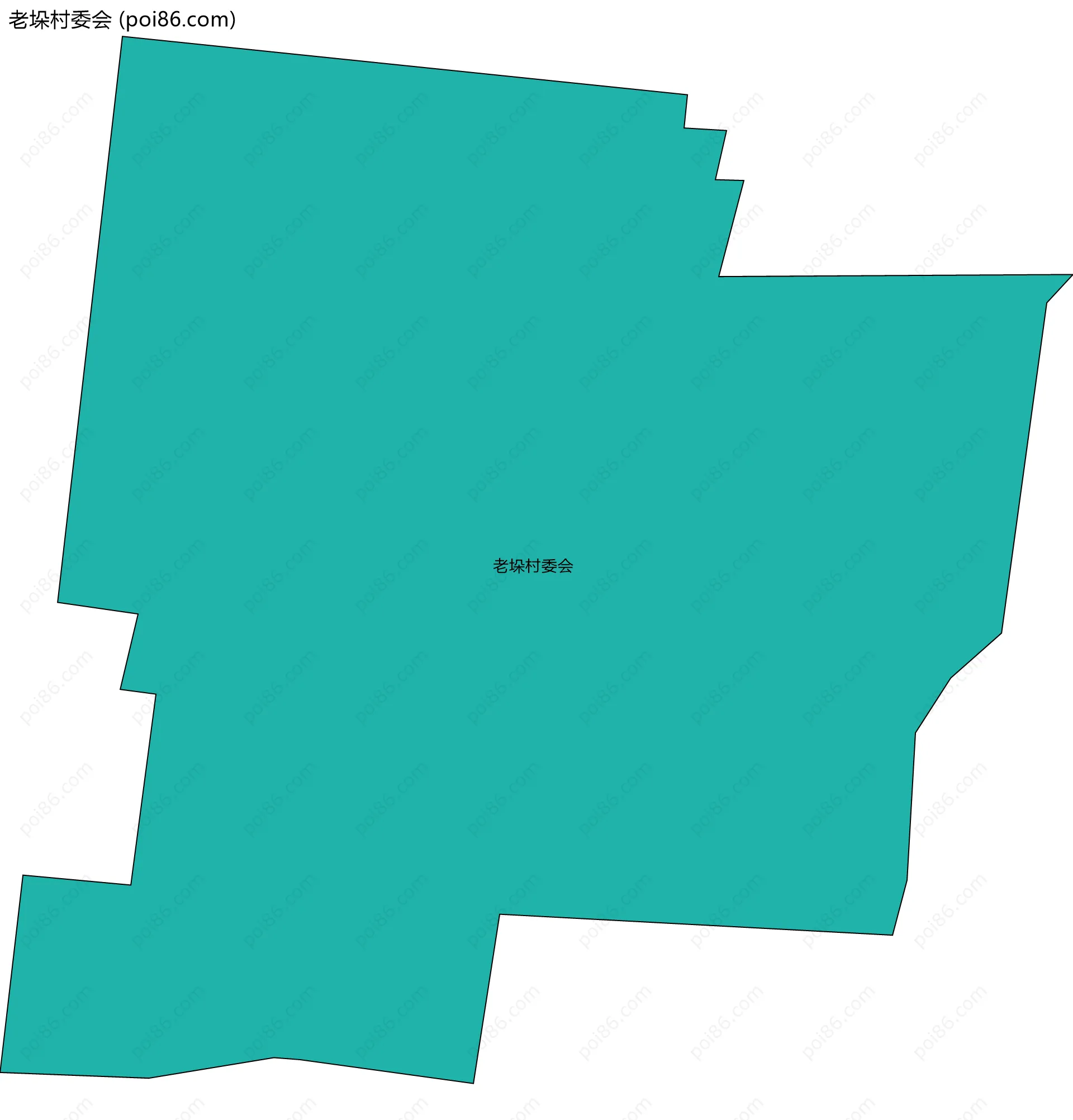 老垛村委会边界地图