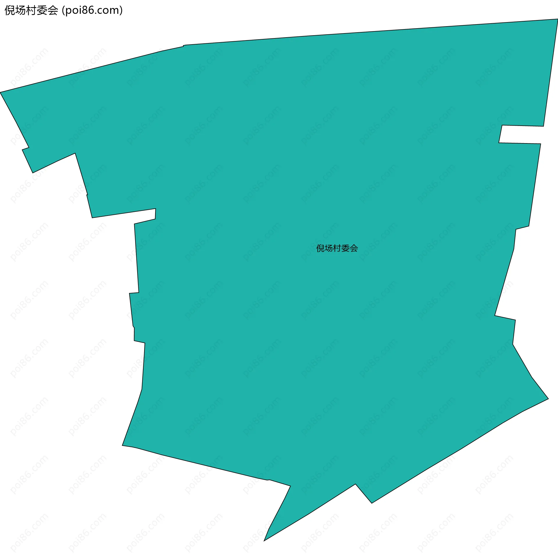 倪场村委会边界地图