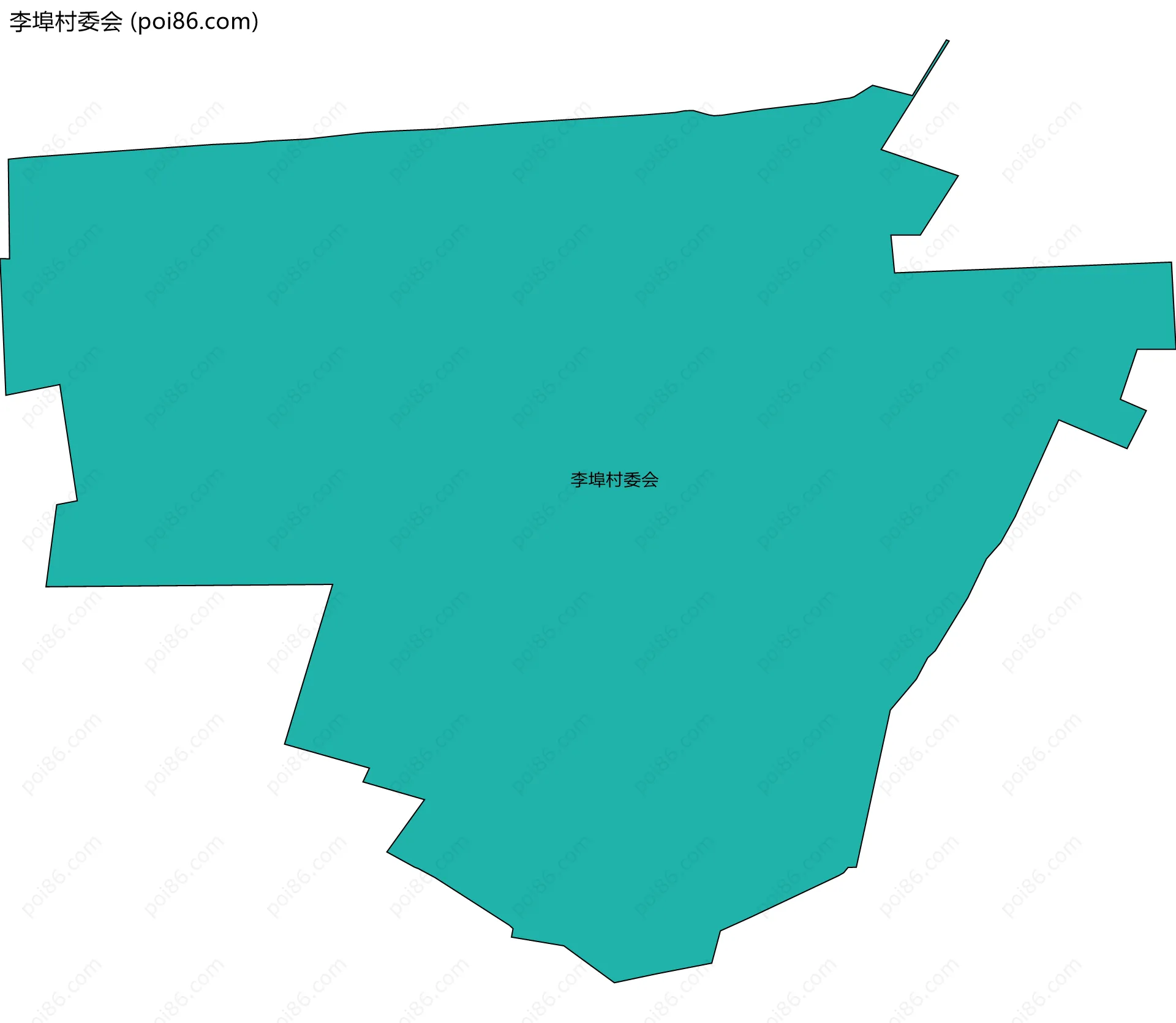 李埠村委会边界地图
