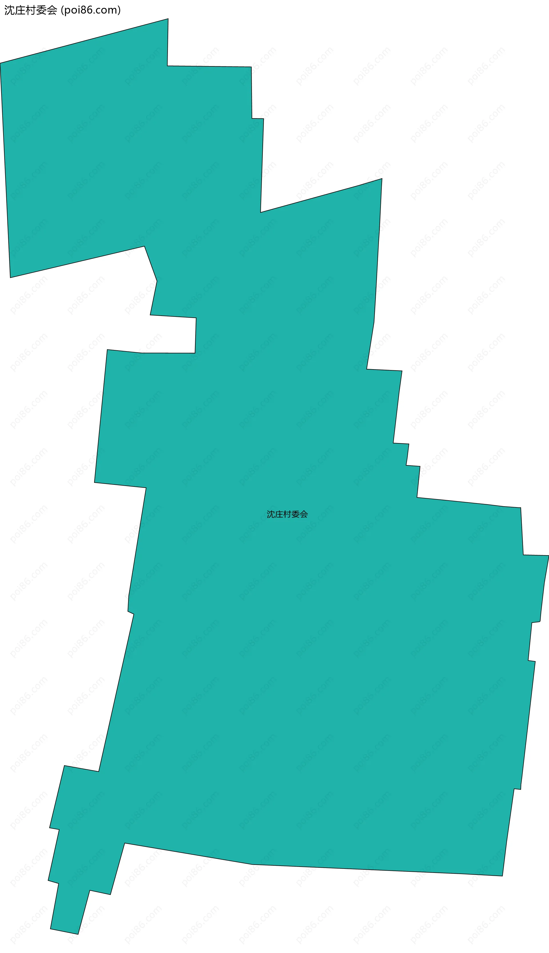 沈庄村委会边界地图