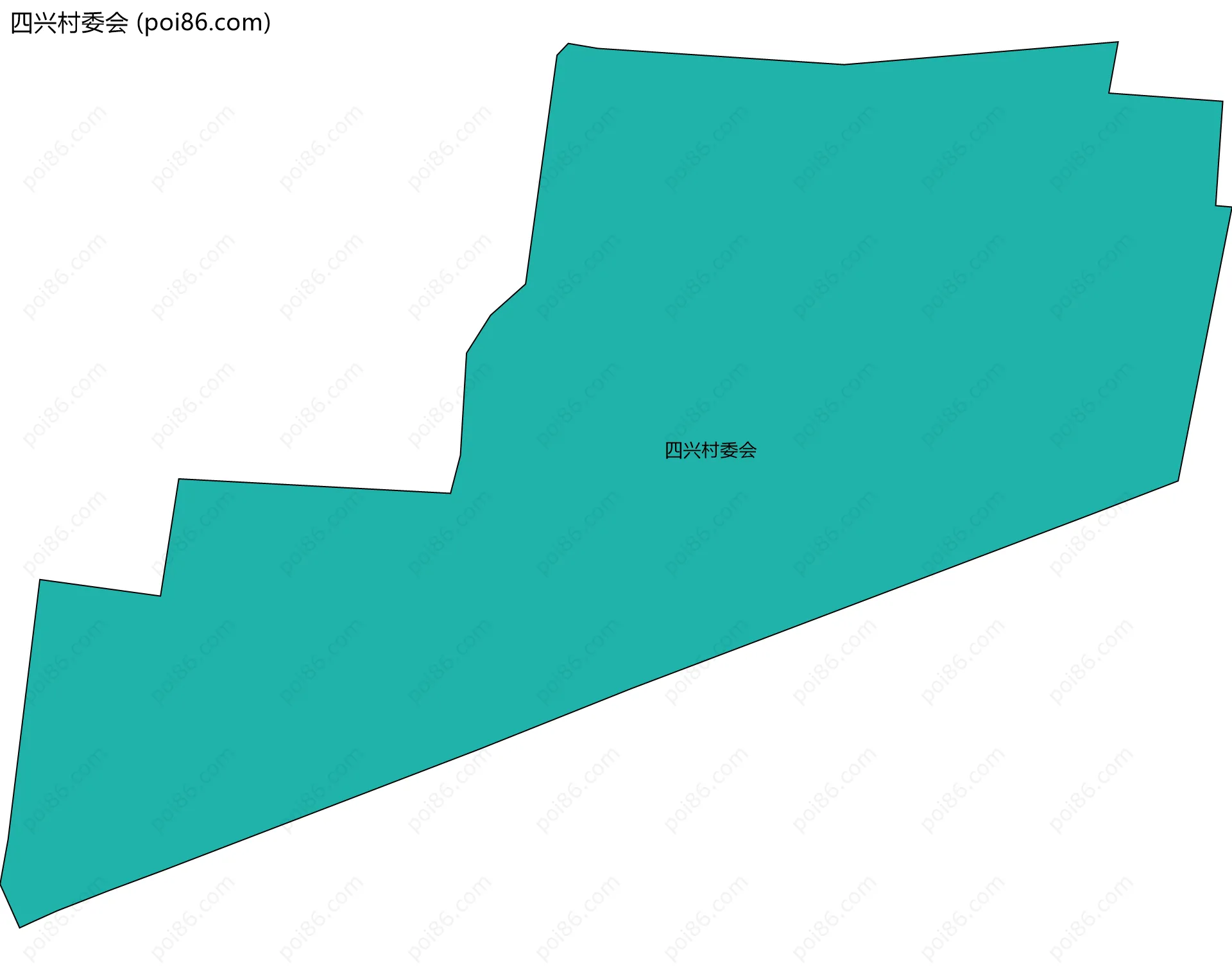 四兴村委会边界地图