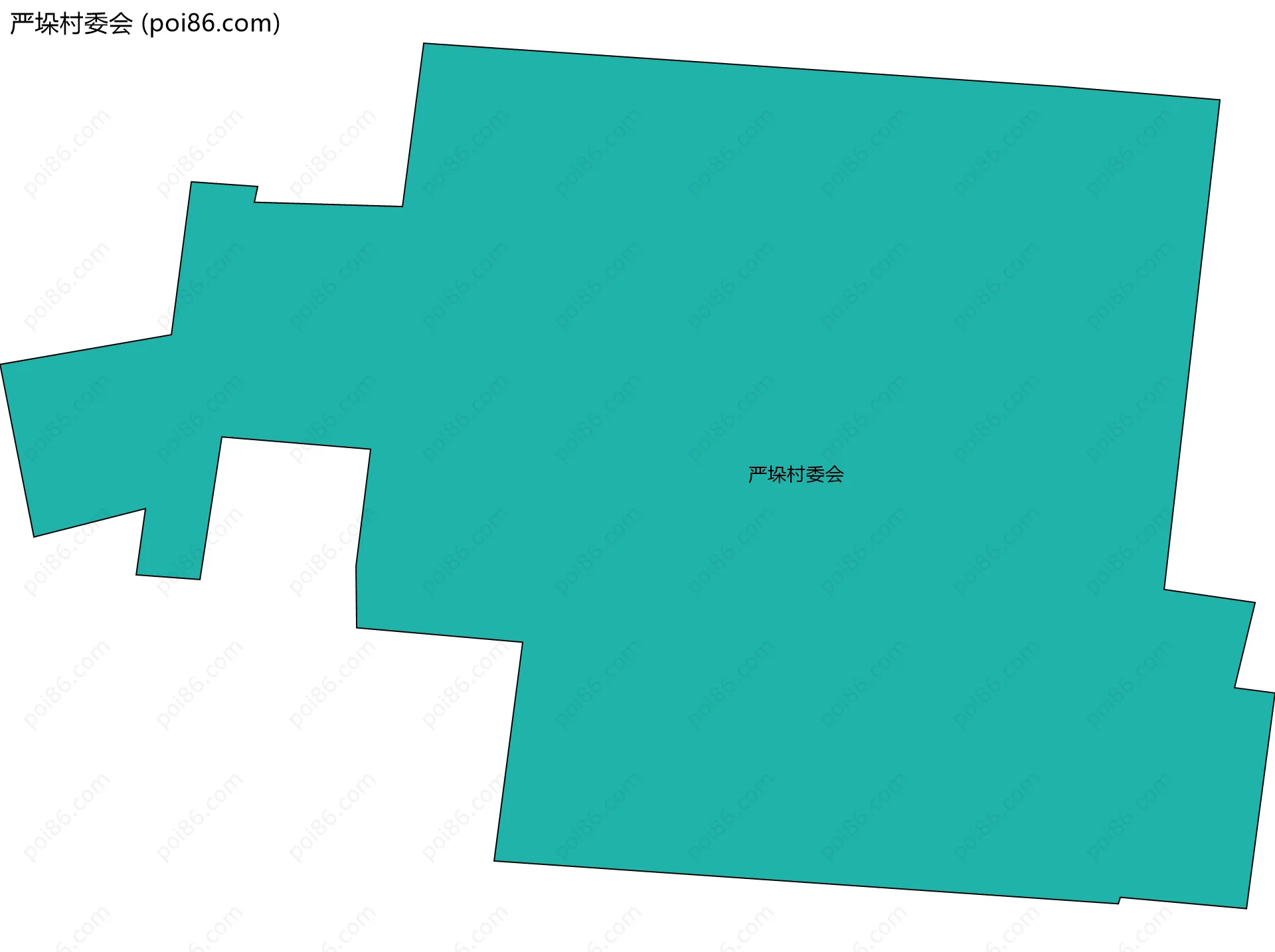 严垛村委会边界地图