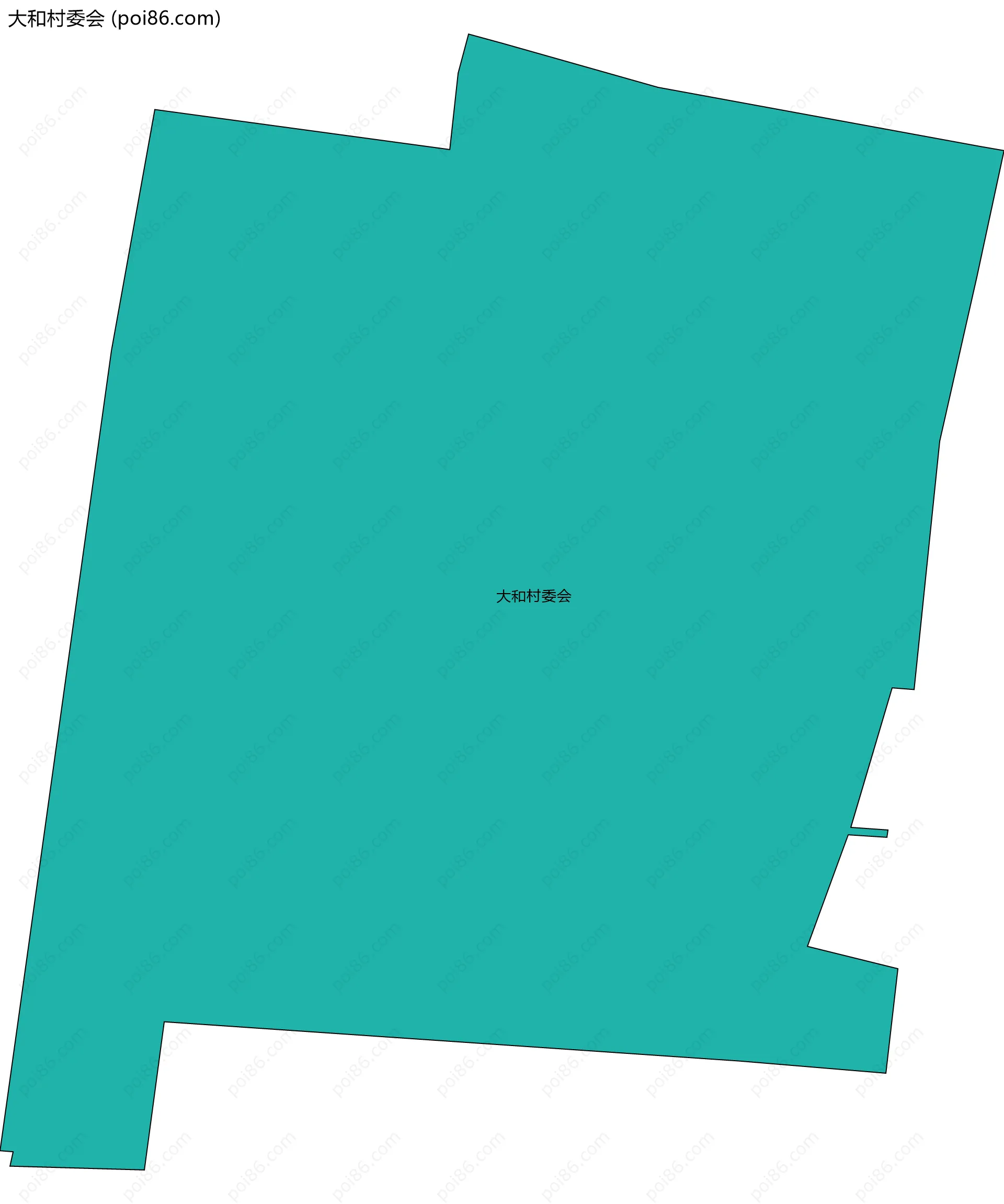 大和村委会边界地图