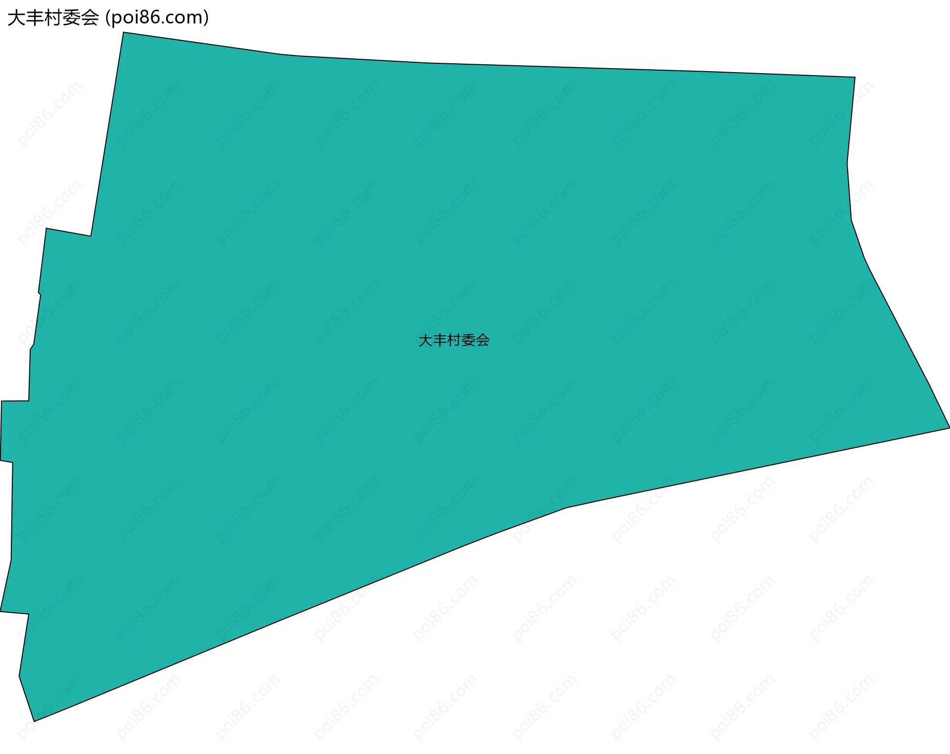 大丰村委会边界地图