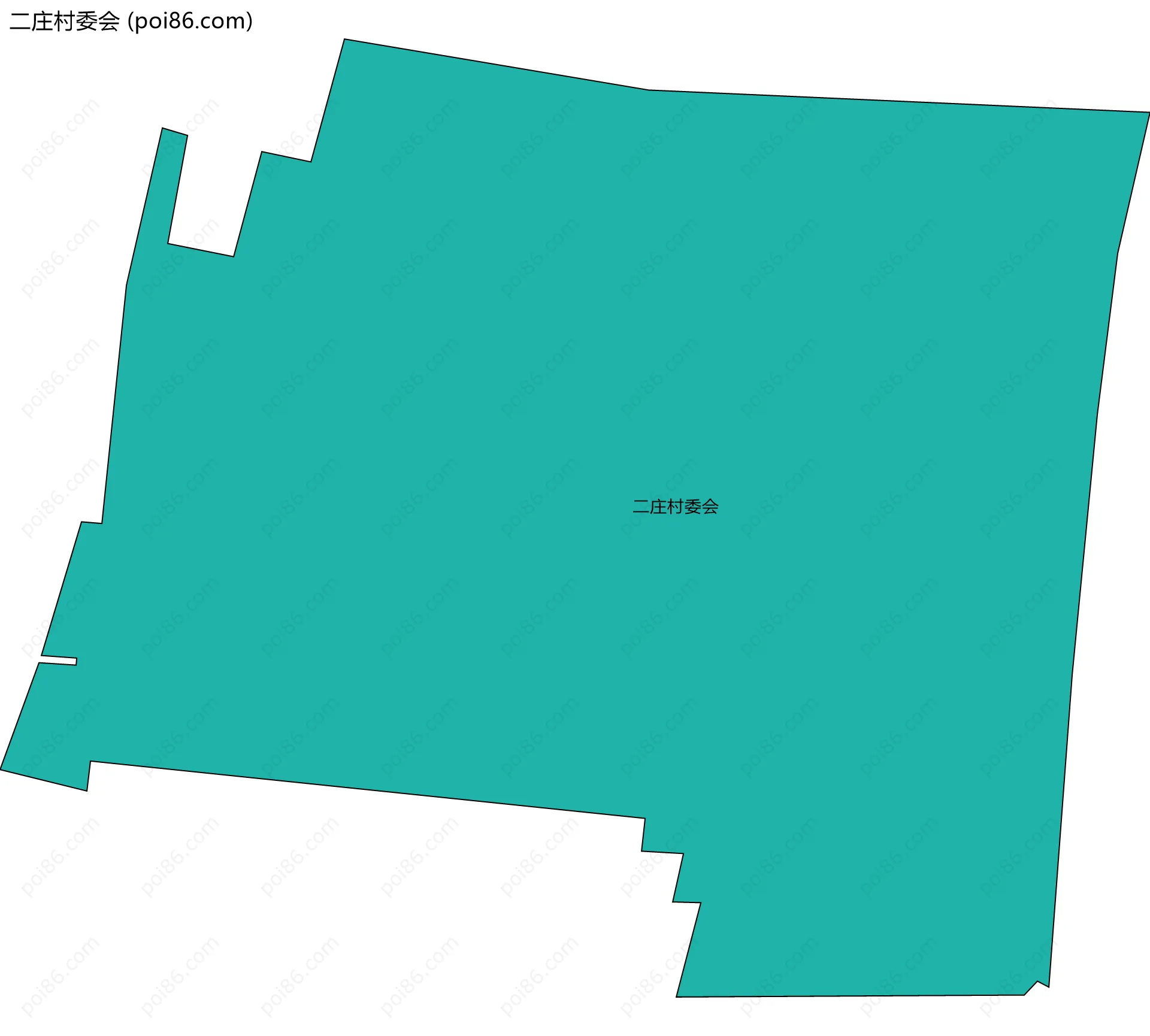 二庄村委会边界地图