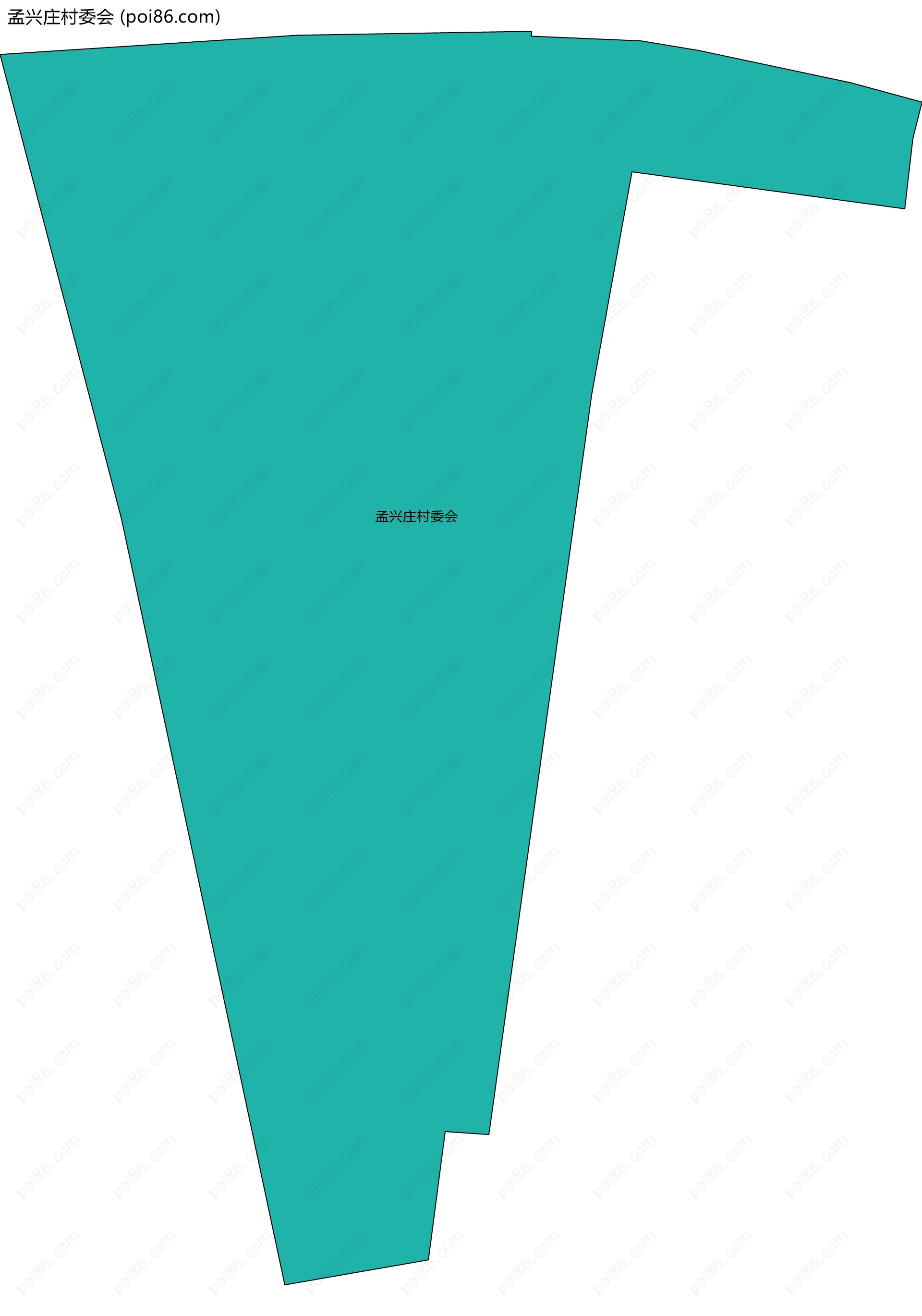 孟兴庄村委会边界地图