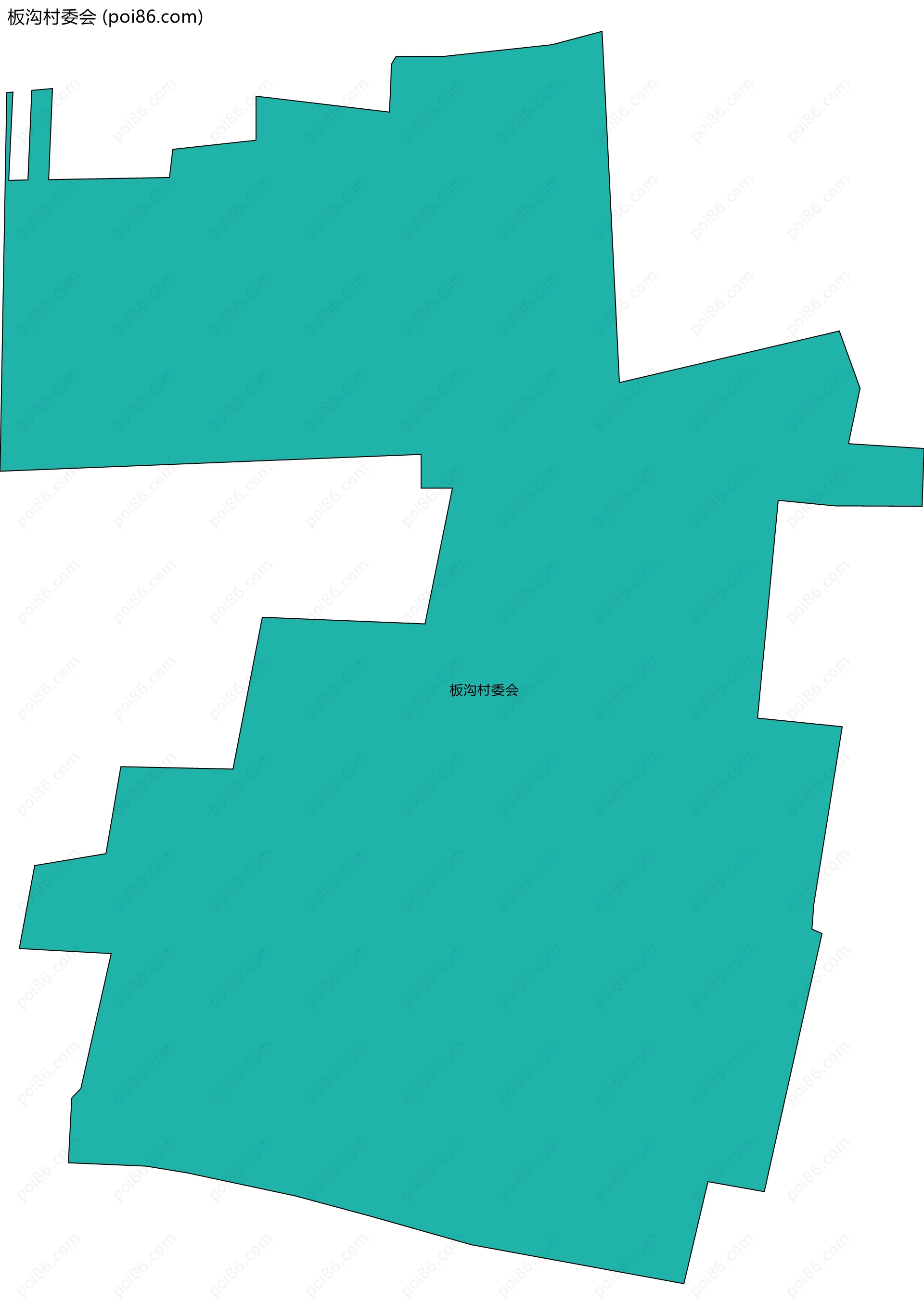 板沟村委会边界地图