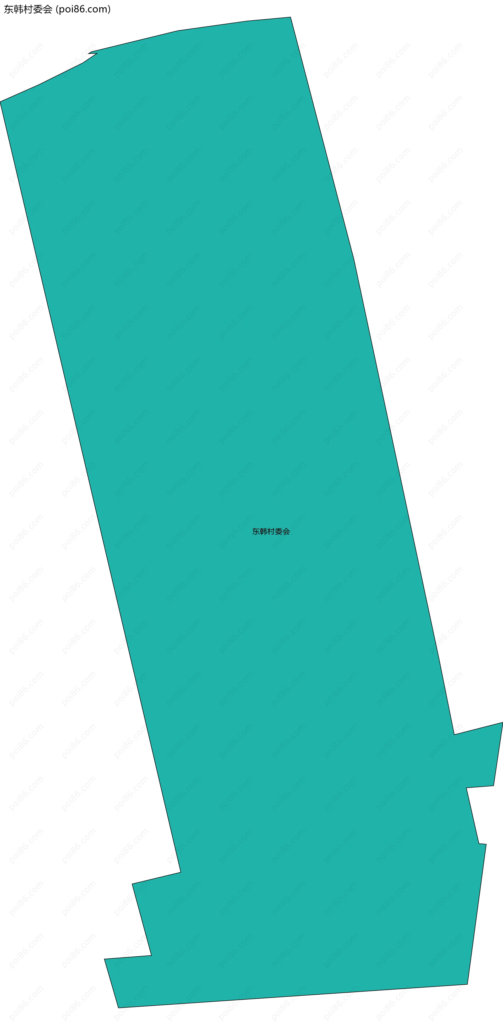 东韩村委会边界地图