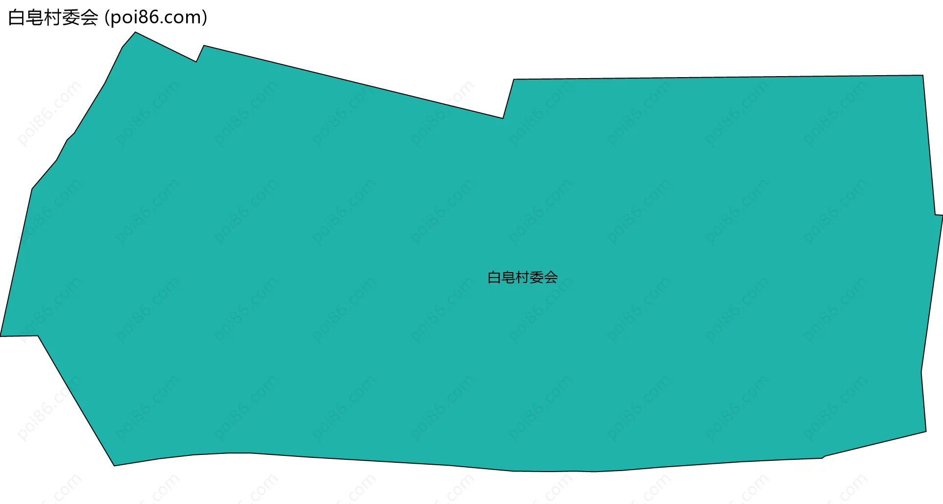 白皂村委会边界地图
