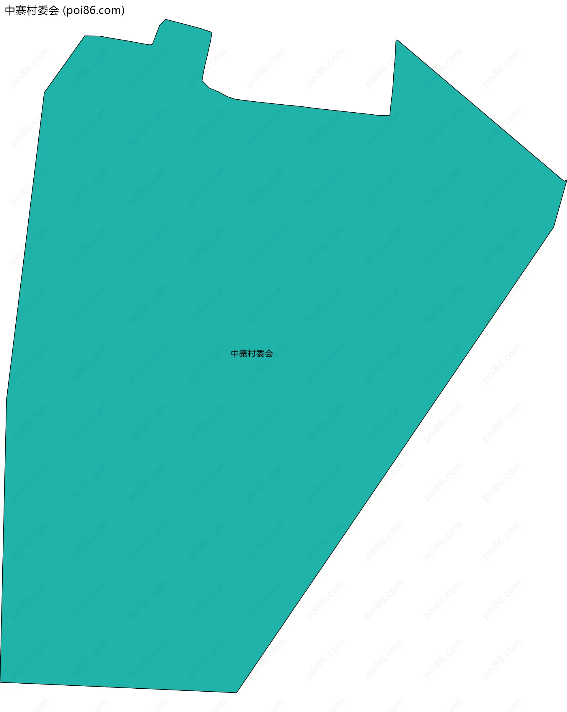 中寨村委会边界地图