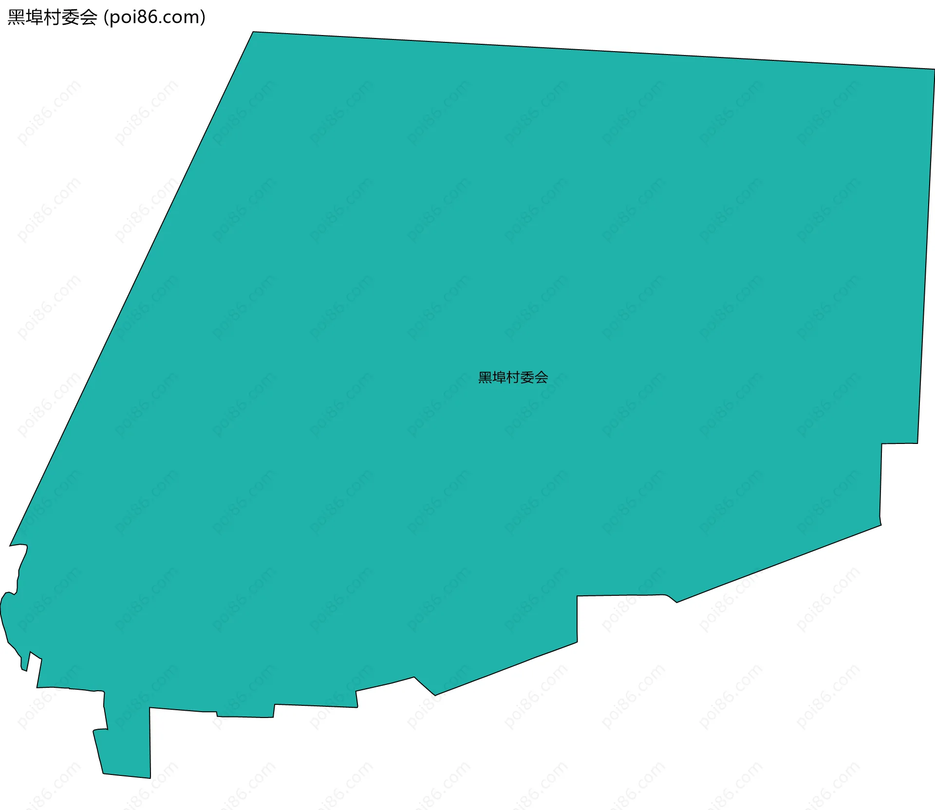 黑埠村委会边界地图