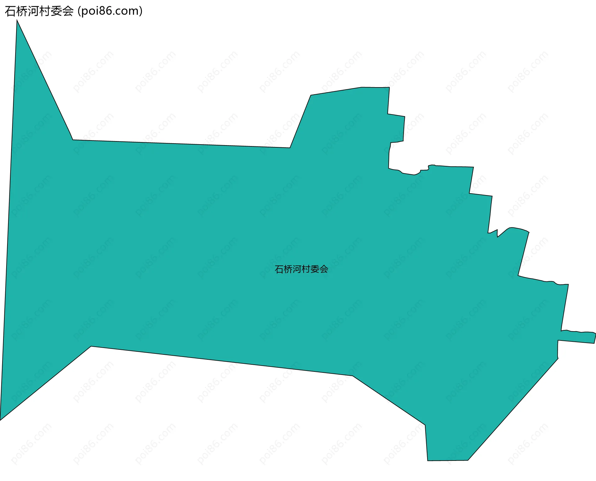 石桥河村委会边界地图