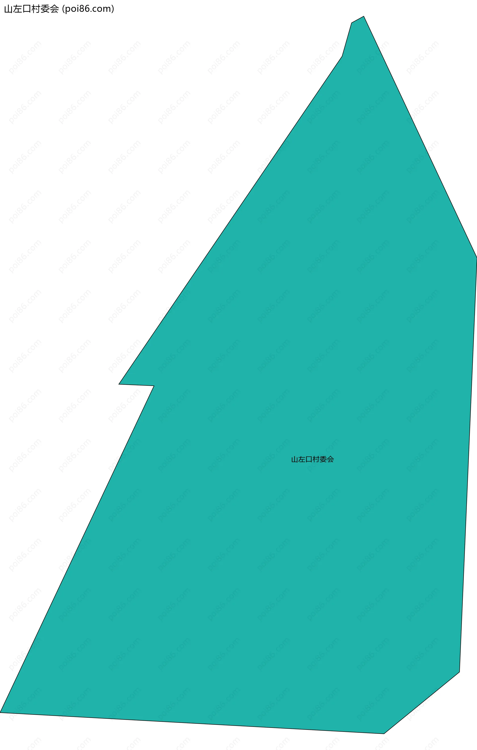 山左口村委会边界地图